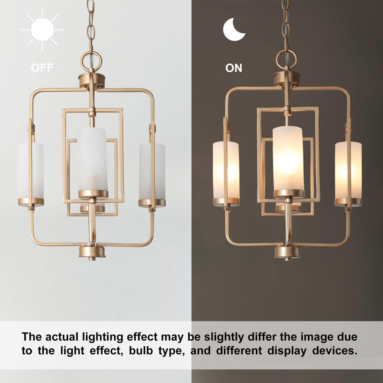 4 -Light Matte Gold Modern/contemporary For Use in Bedrooms, Dining Rooms, Foyers, Kitchens, Living Rooms Chandelier