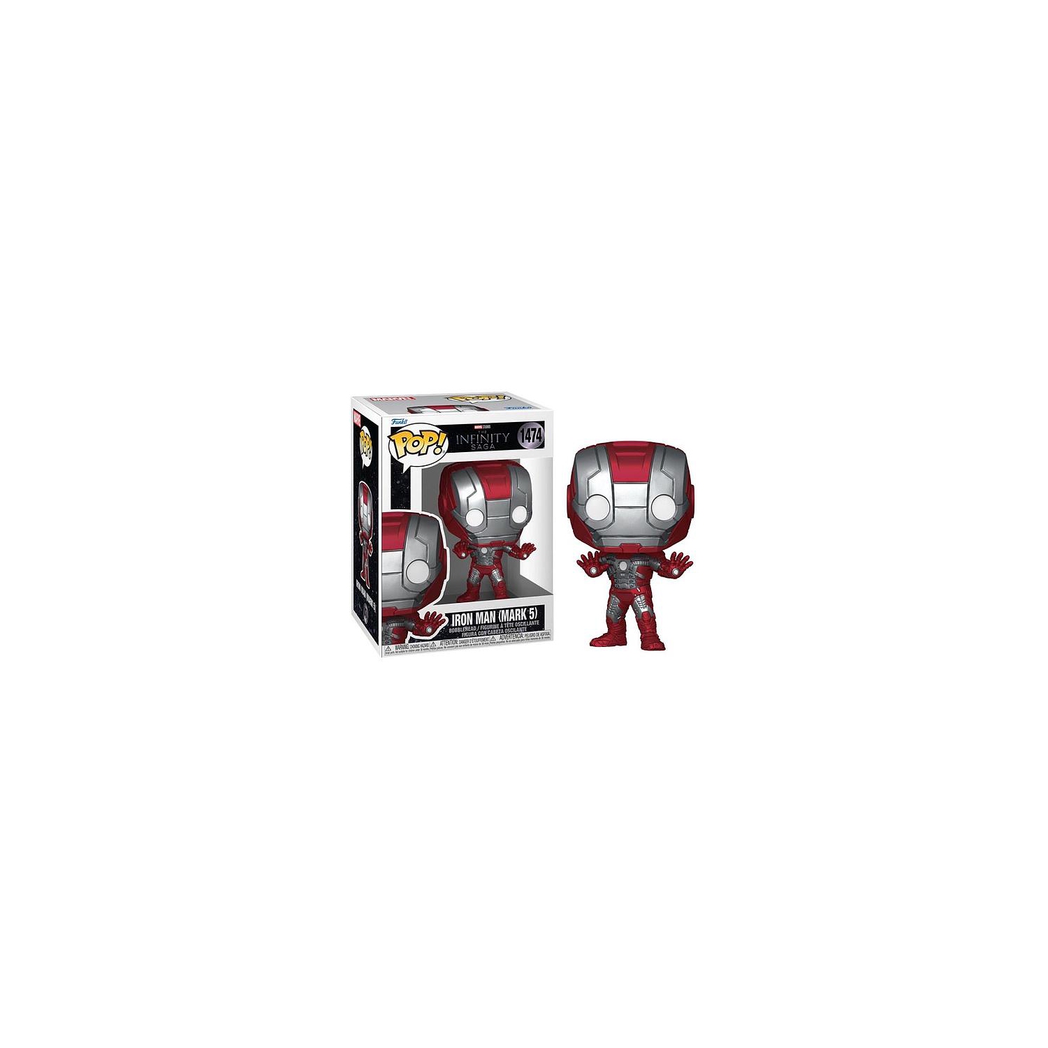Figurine Pop! De Funko Marvel The Infinity Saga Figurine à tête branlante Iron Man #1474 Iron Man 2