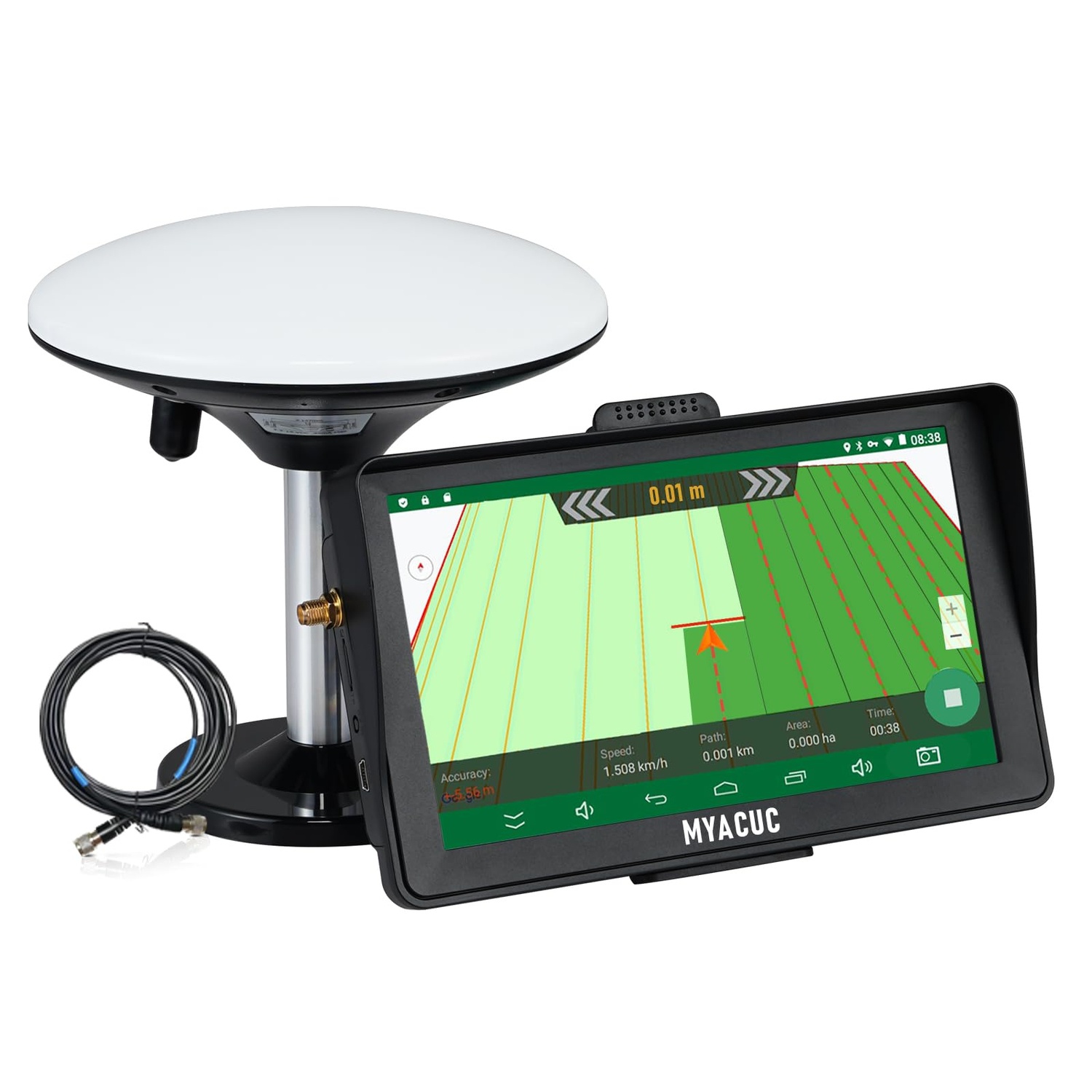 Tracteur agricole 7 pouces Navigateur GPS Harvester Haute précision Navigateur agricole GPS Système de navigation GPS agricole