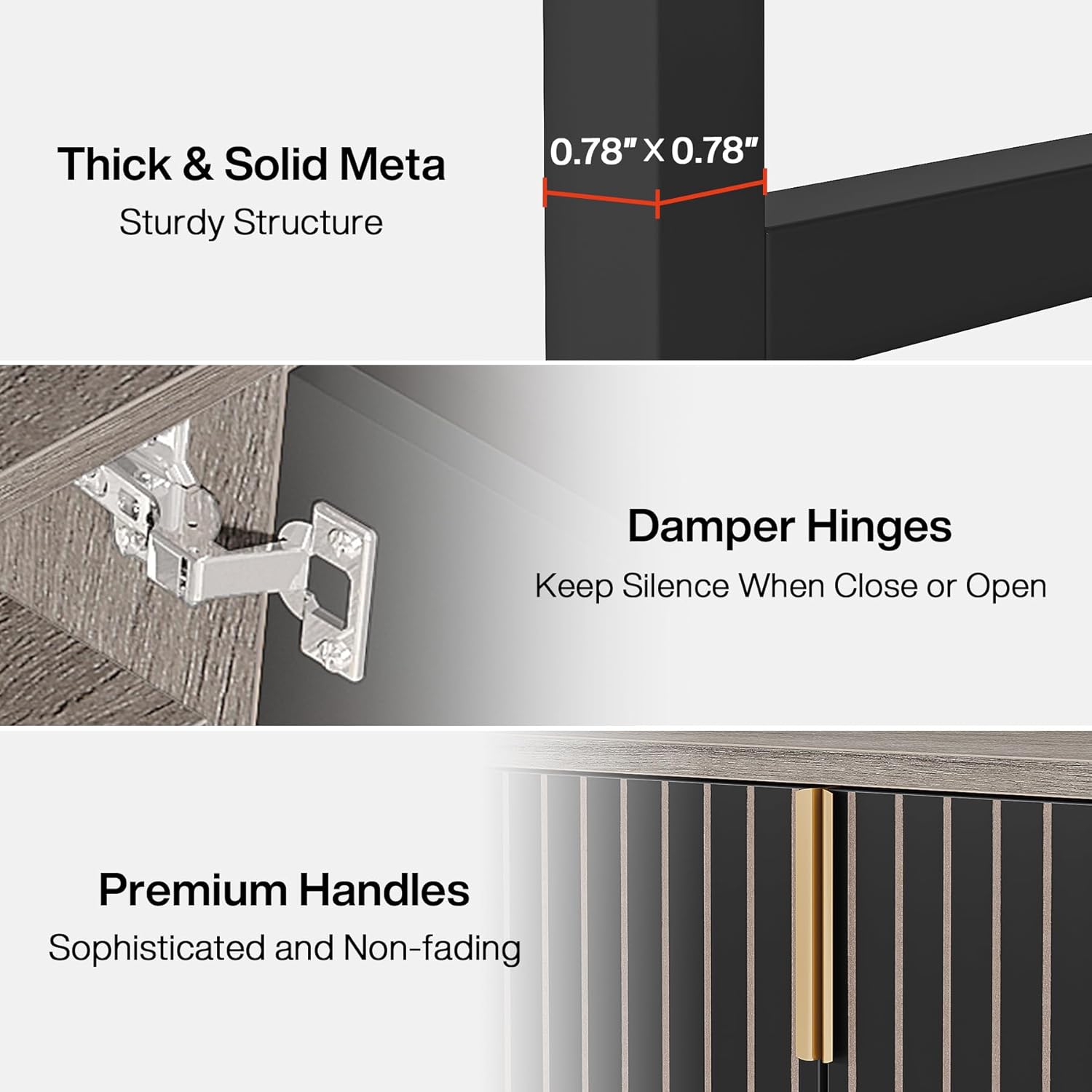 Tribesigns – Armoire à chaussures avec portes, armoire de rangement à chaussures à 5 niveaux pour l'entrée, armoire de rangement à chaussures en bois