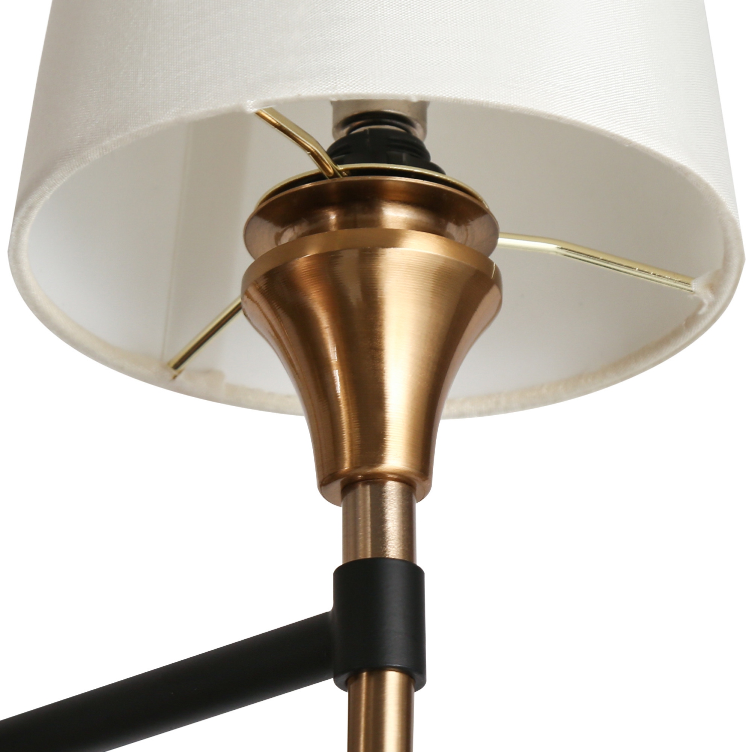 6 -Laiton clair mat Moderne/contemporain pour une utilisation dans les chambres, les salles à manger, les foyers, les cuisines, les salons Chandelier