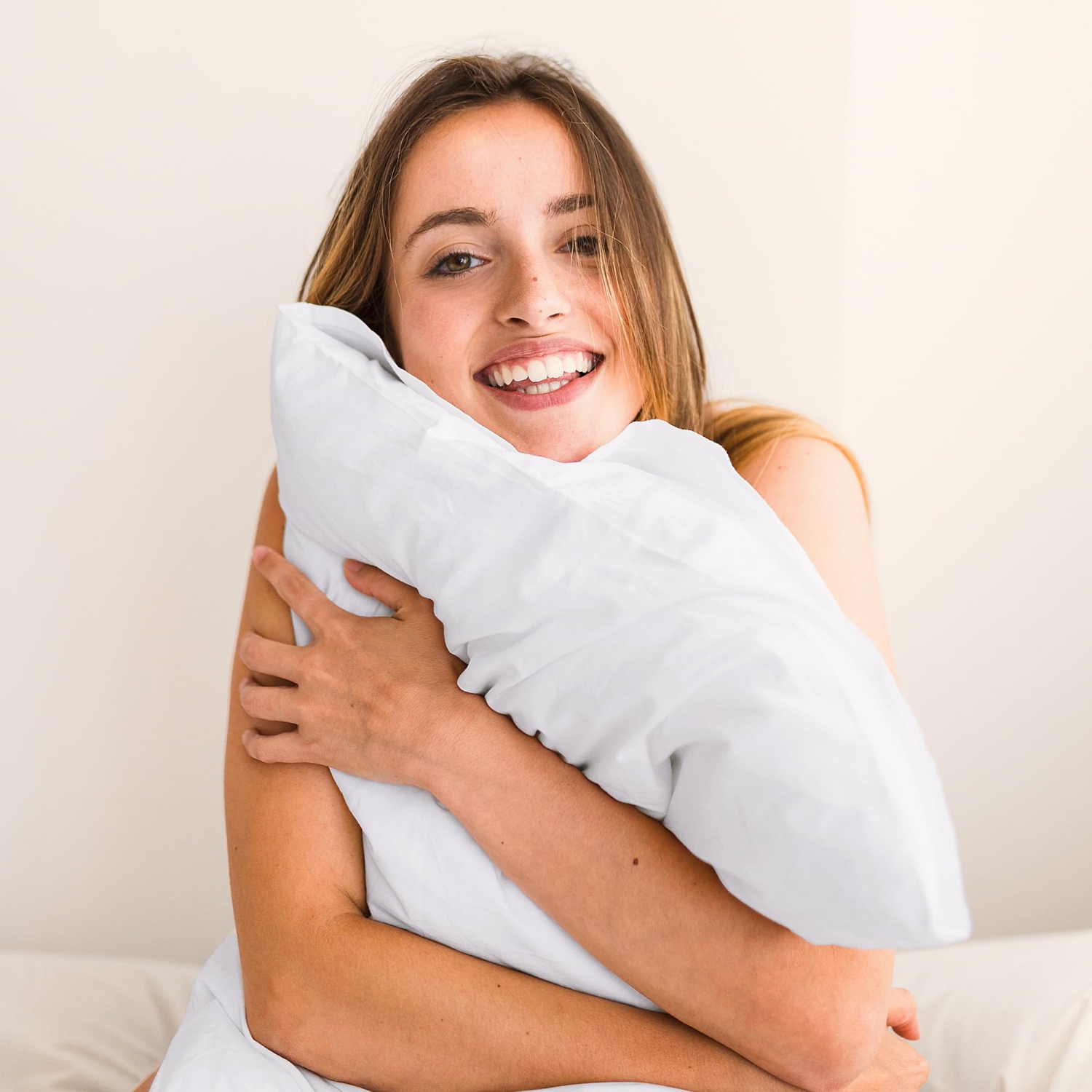 Canadian Linen Cotton Envelope Pillow Protector Sleeve Encasement 20"x26" Standard 2 pack Soft Breathable Noiseless Cooling Home Bed Bug Proof Fabric