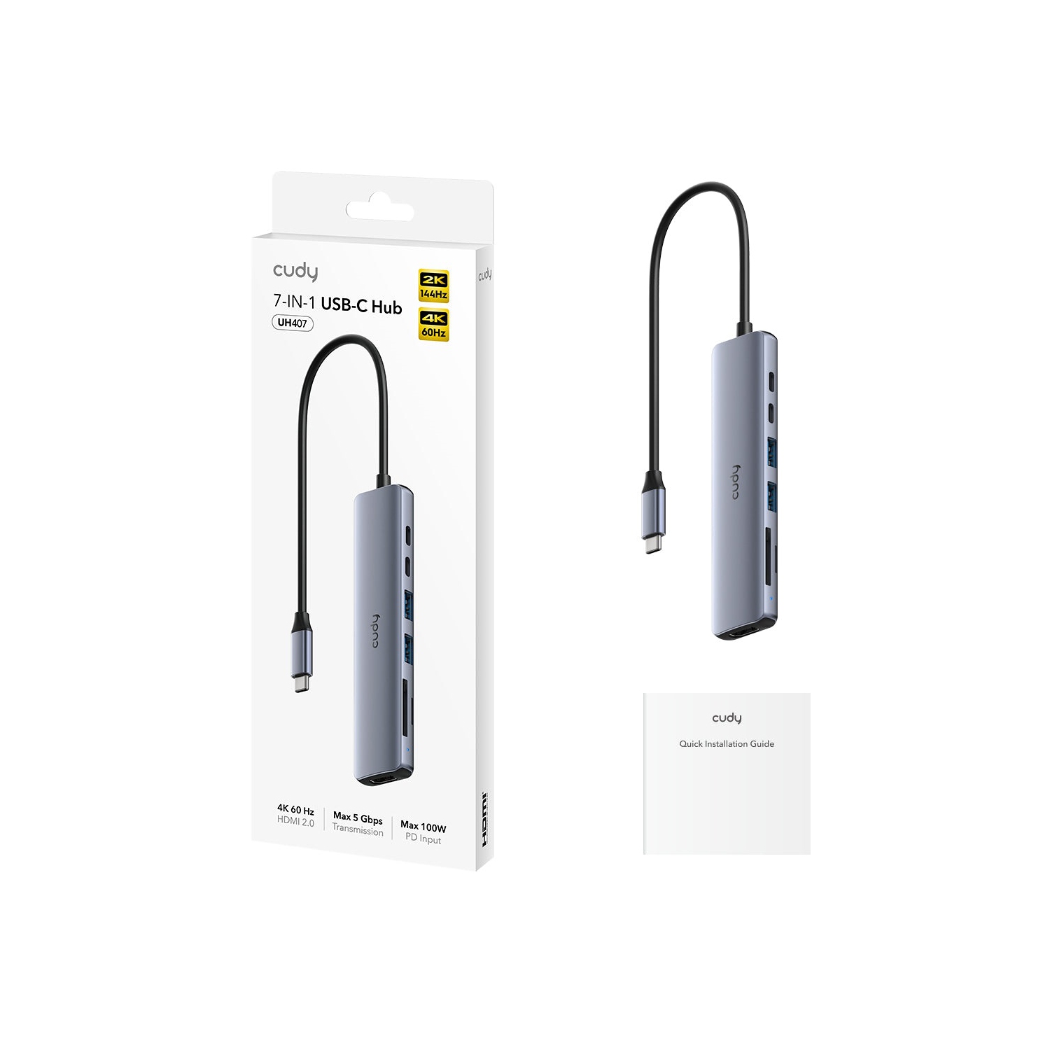 Cudy UH407 7-IN-1 4K HDMI USB-C Hub