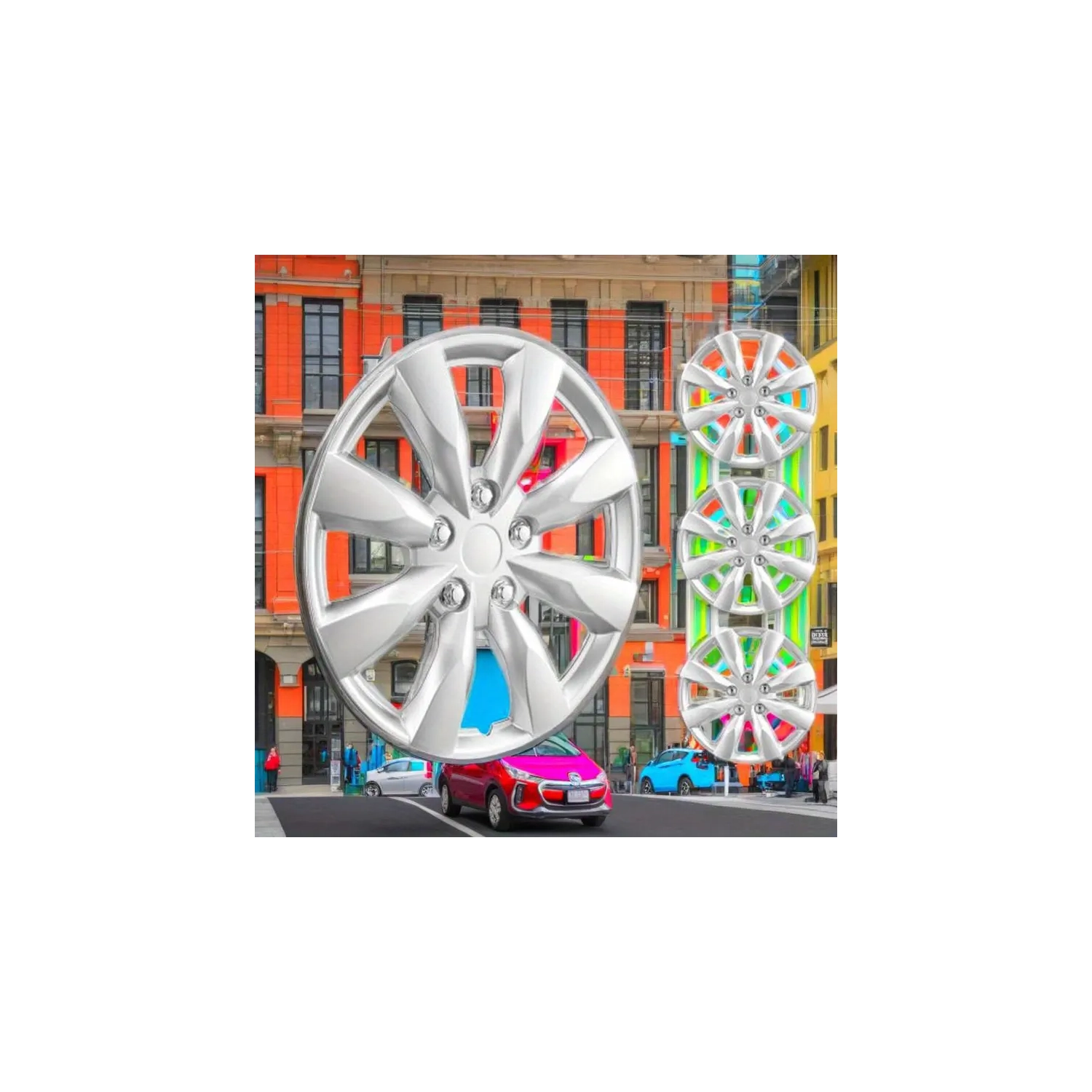 4pcs Car Door Storage Box Set & Brass Tire Valve Stem Extension