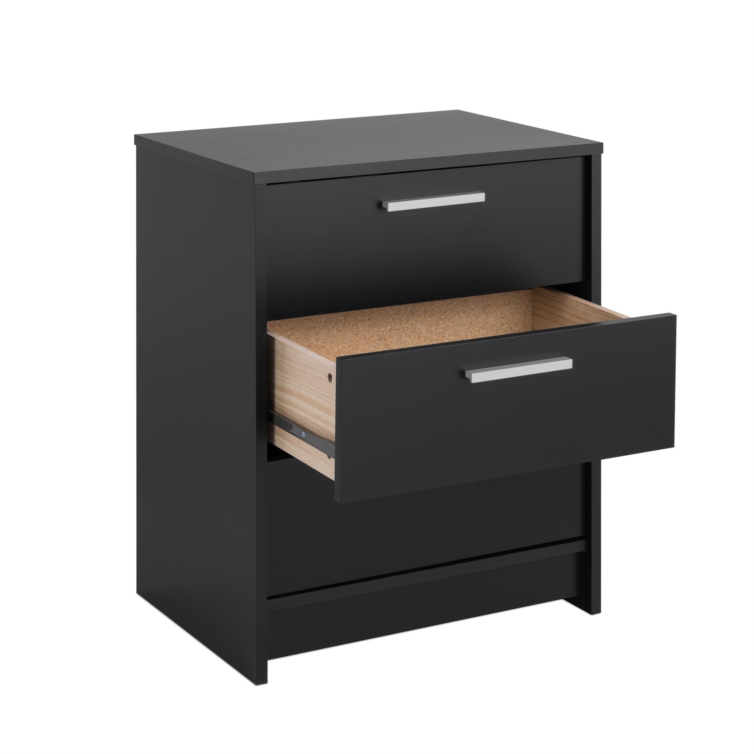 Studio Essentials 3-drawer Nightstand in Black