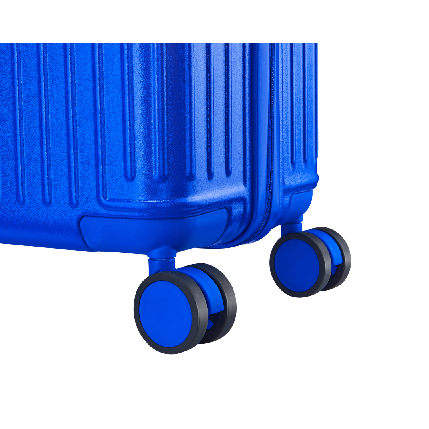 WINGOMART 3-Piece Luggage Set Lightweight Durable PC+ABS Hardshell, Double Spinner Wheels, TSA Lock - 22in/26IN/30in - BLUE