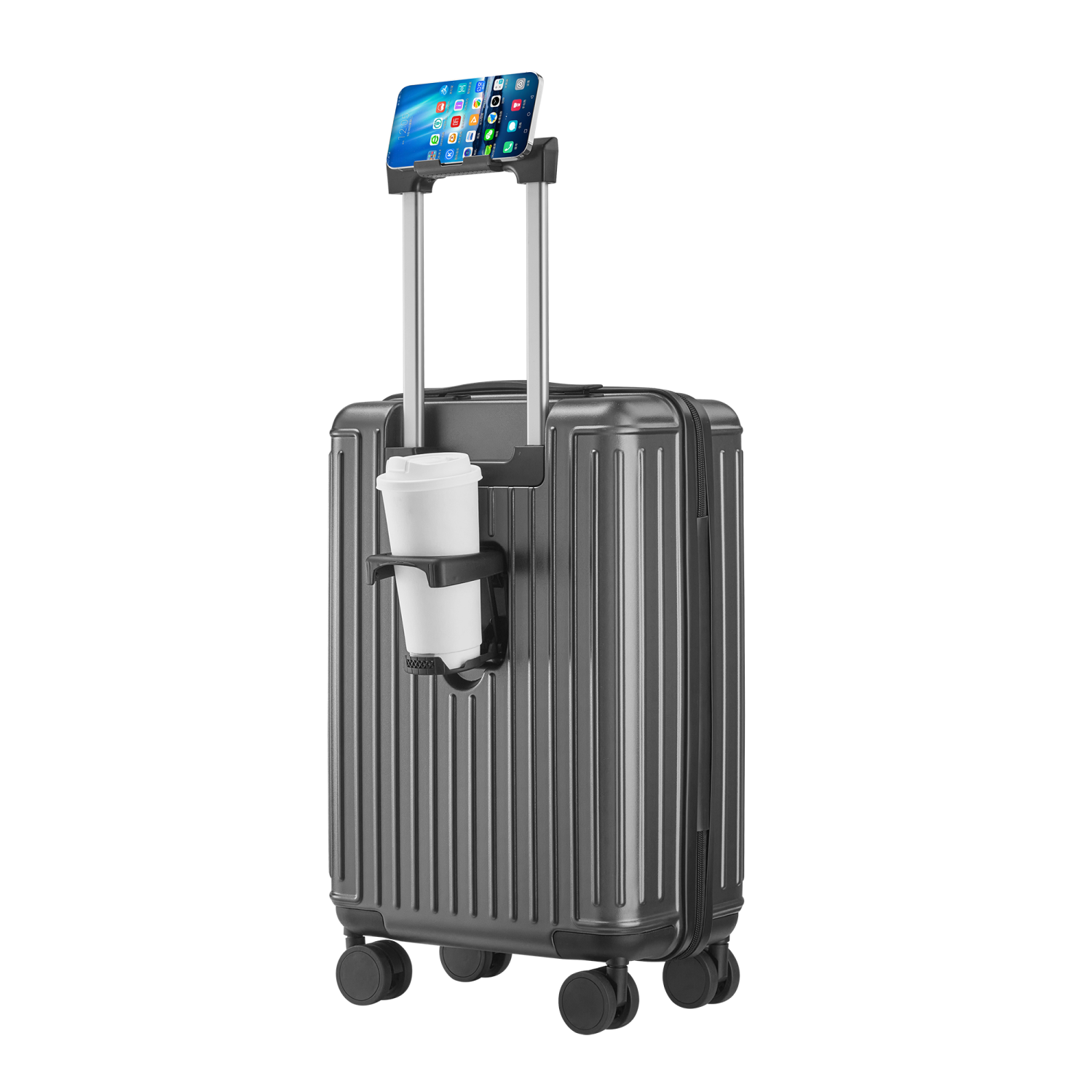 Ensemble de 3 valises rigides et légères en polycarbonate et en ABS, roulettes doubles pivotantes, cadenas approuvé par la TSA –