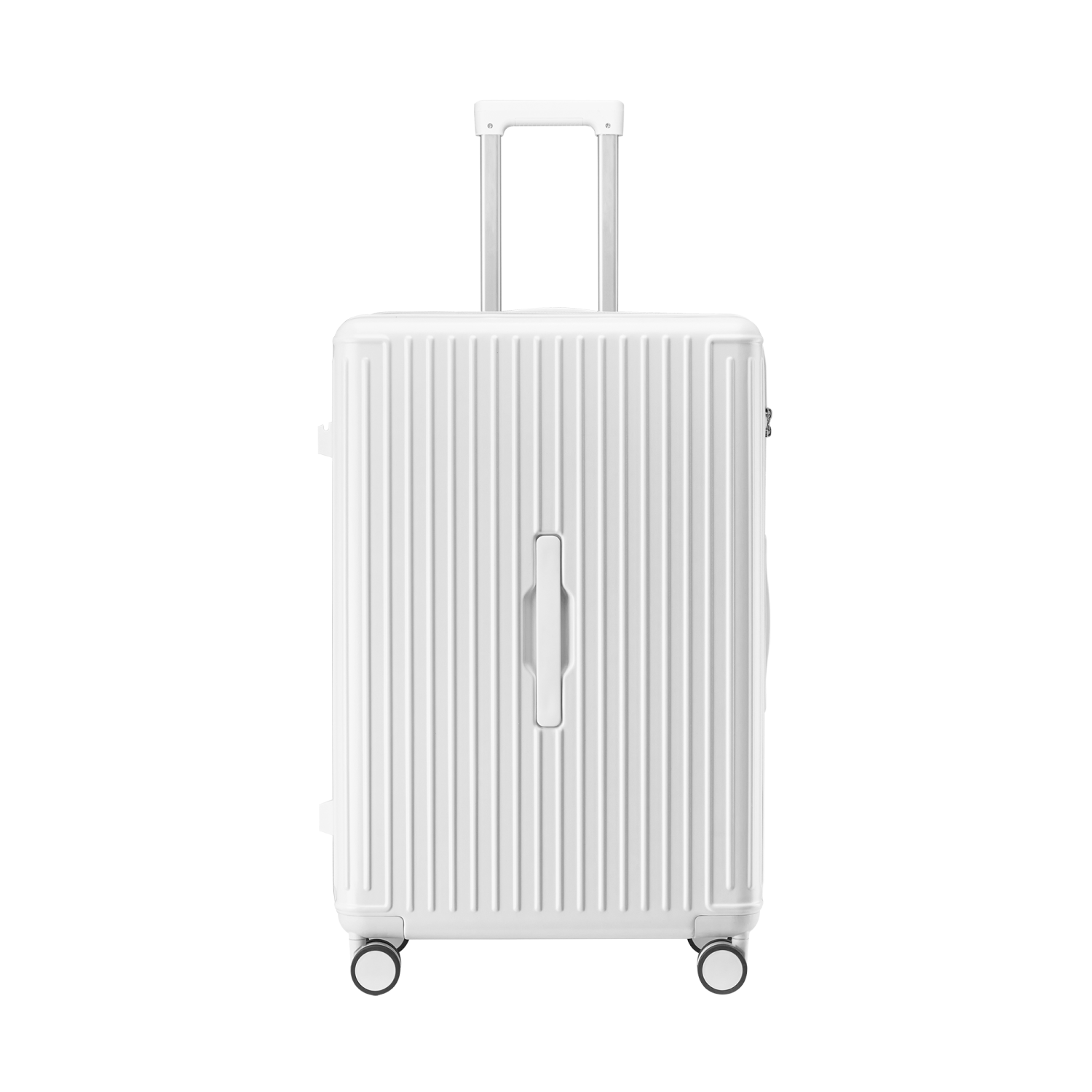 WINGOMART 3-Piece Luggage Set Lightweight Durable PC+ABS Hardshell, Double Spinner Wheels, TSA Lock - 22in/26IN/30in - WHITE