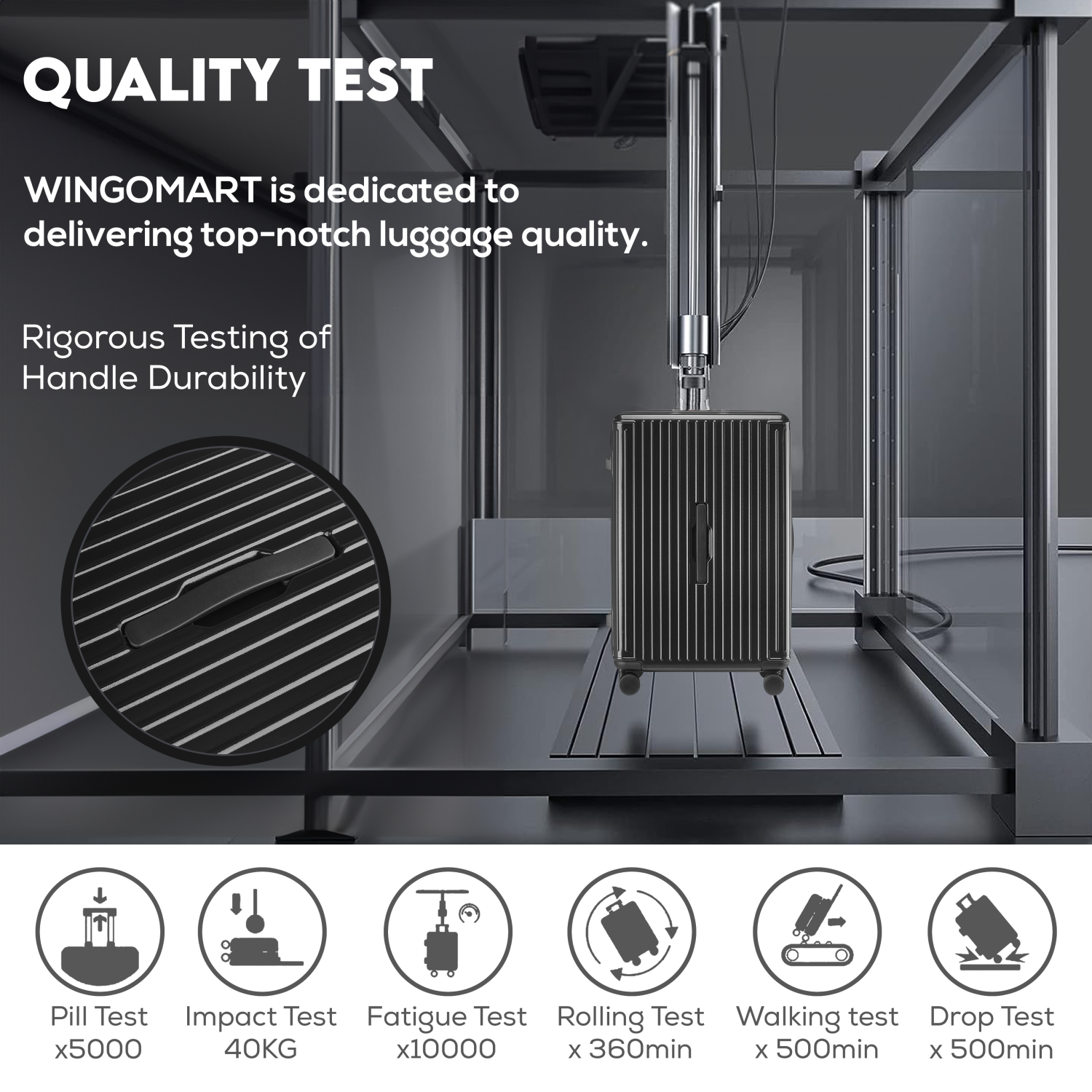 Ensemble de 3 valises rigides et légères en polycarbonate et en ABS, roulettes doubles pivotantes, cadenas TSA – 22 po/26 po/30 po –