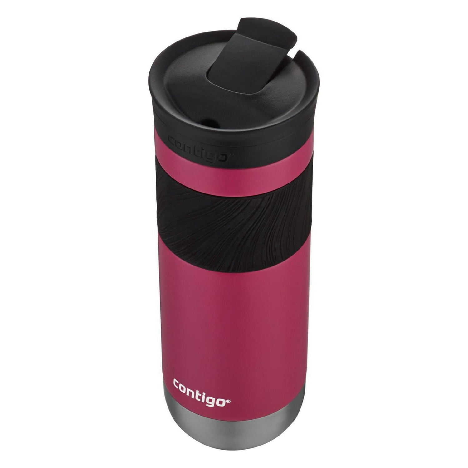 Contigo - SNAPSEAL Byron Stainless Steel Travel Mug, Insulated, 20oz / 568ml, Dragon Fruit Pink