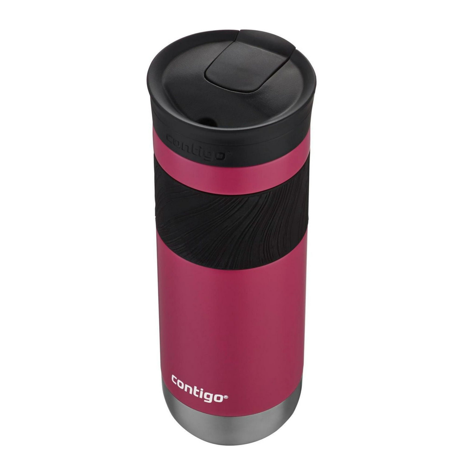 Contigo - SNAPSEAL Byron Stainless Steel Travel Mug, Insulated, 20oz / 568ml, Dragon Fruit Pink