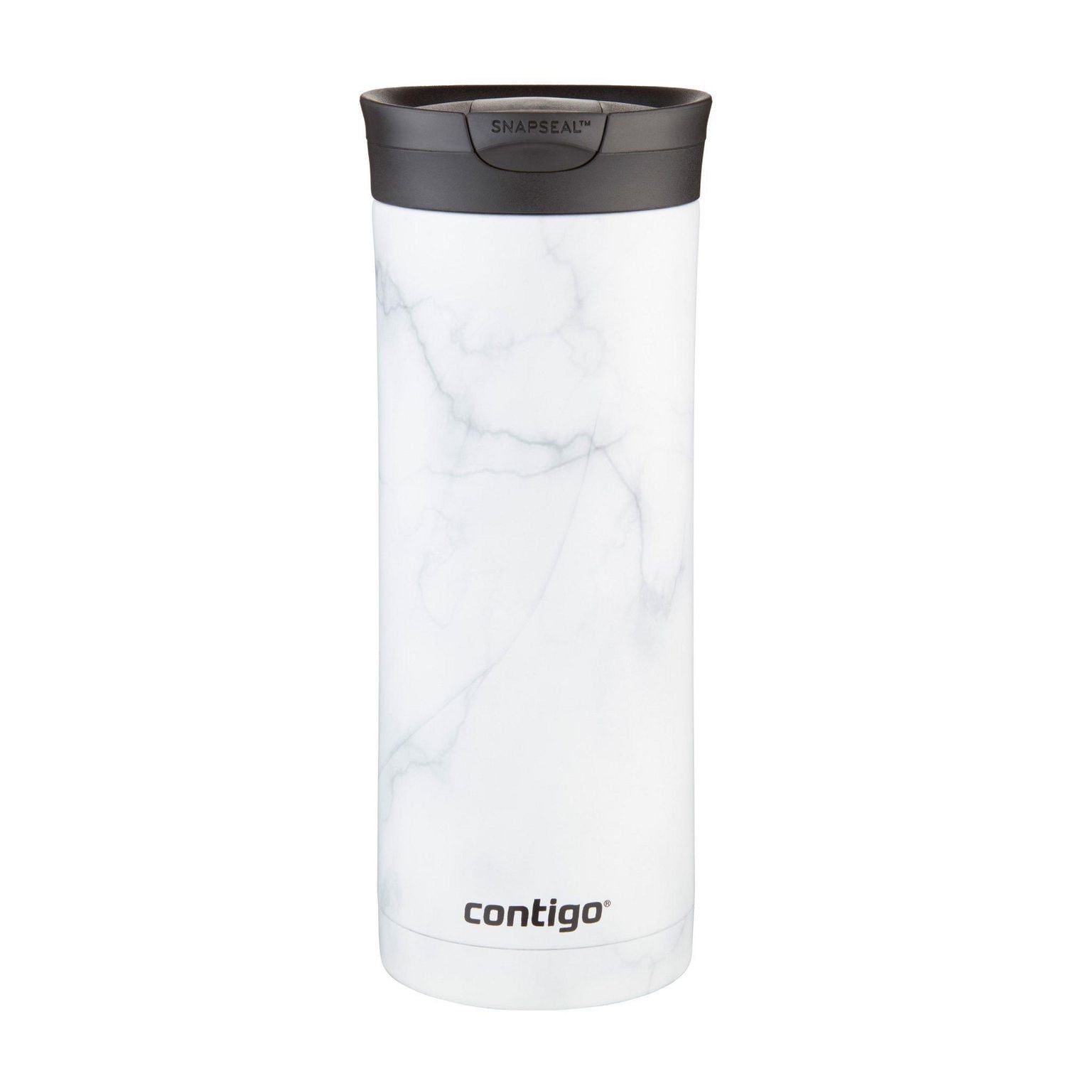 Contigo - SNAPSEAL Huron Couture 2.0 Stainless Steel Travel Mug, Insulated, 20oz / 568ml, Marble White