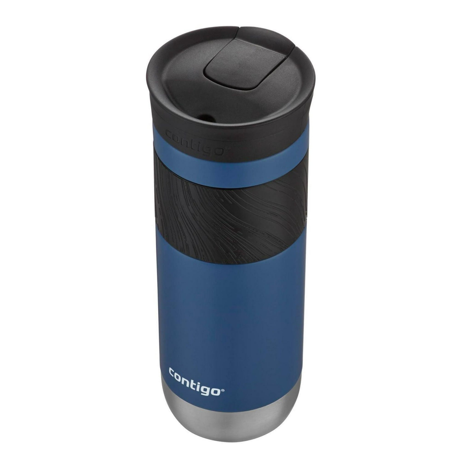 Contigo - Tasse de voyage en acier inoxydable Byron SNAPSEAL, isotherme, 20&nbsp;oz / 568&nbsp;ml, bleu maïs