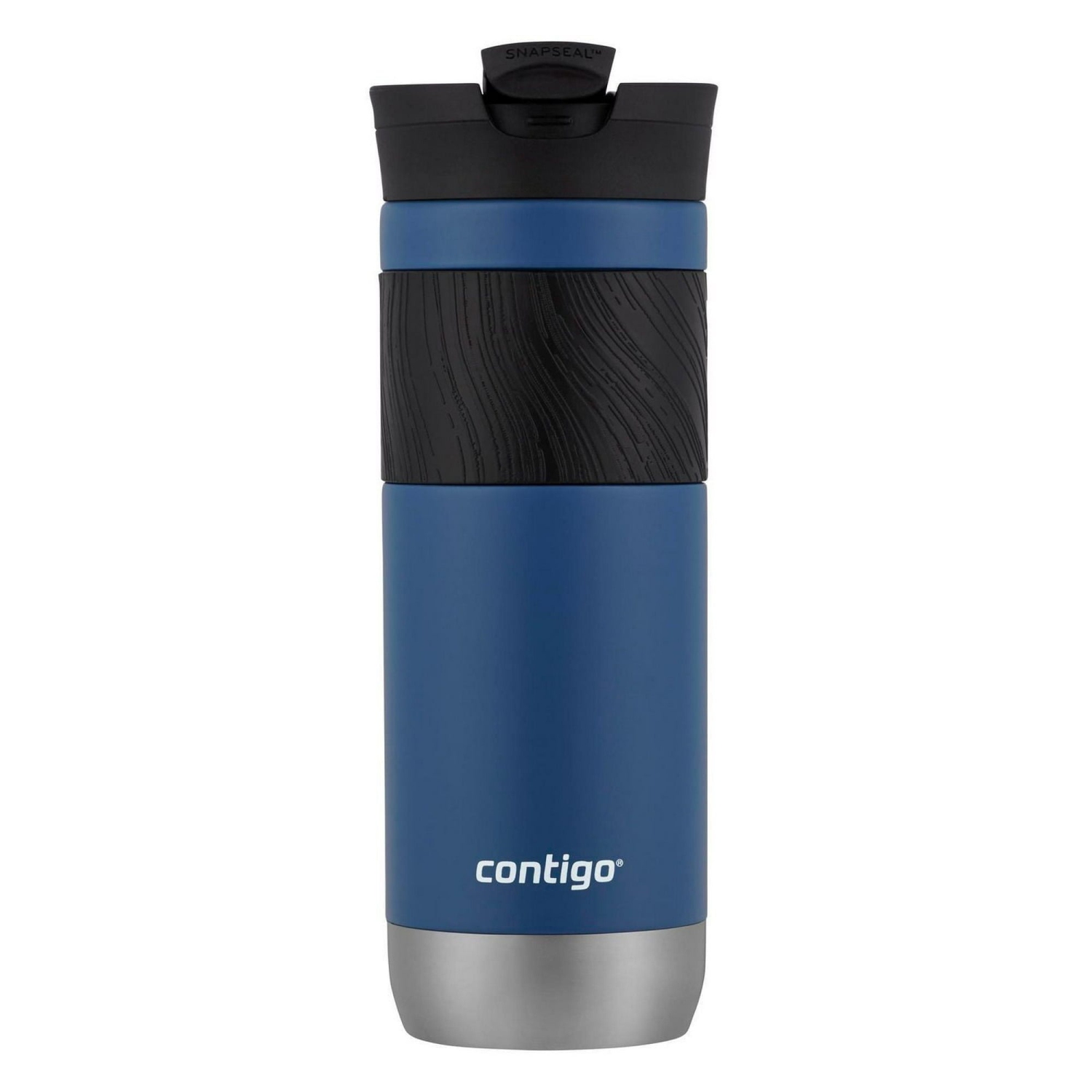 Contigo - Tasse de voyage en acier inoxydable Byron SNAPSEAL, isotherme, 20&nbsp;oz / 568&nbsp;ml, bleu maïs