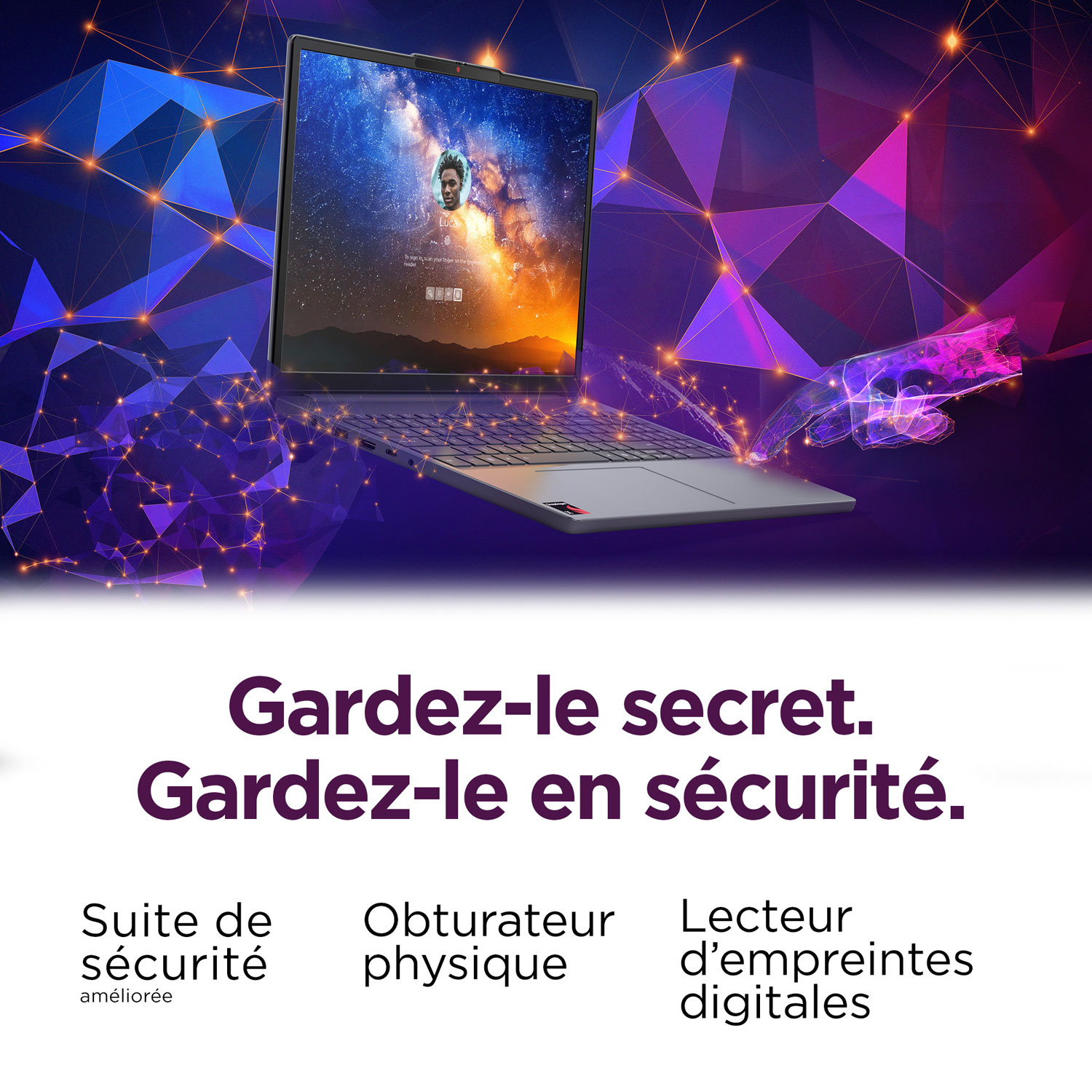 Portable de 15,3 po IdeaPad Slim 3x Copilot+ PC de Lenovo - Gris luna