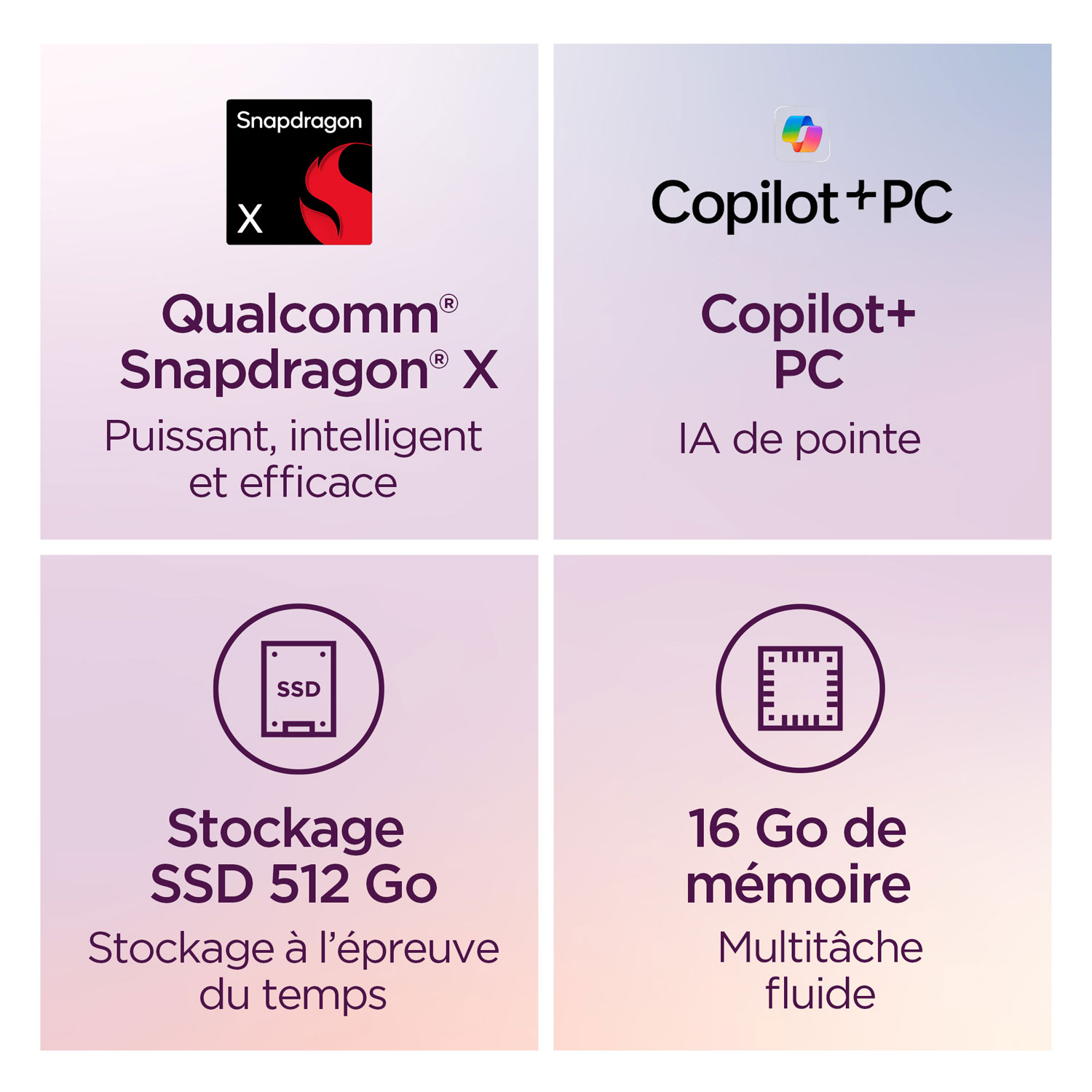 Portable de 15,3 po IdeaPad Slim 3x Copilot+ PC de Lenovo - Gris luna