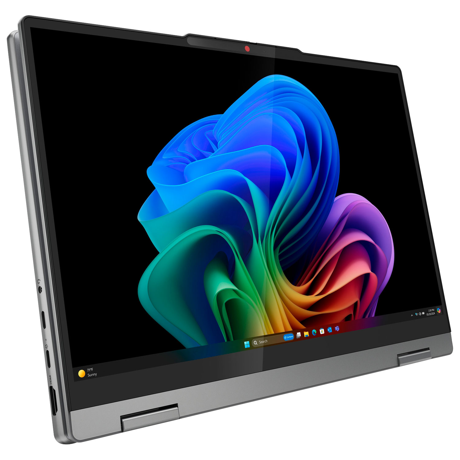 Portable à écran tactile 2-en-1 de 14 po IdeaPad 5x Copilot+ PC de Lenovo - Gris luna