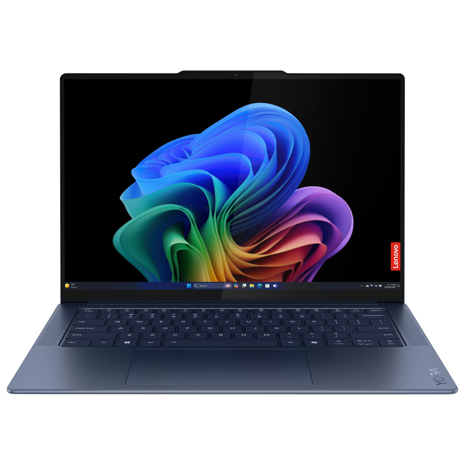 Lenovo Yoga Slim 7x 14.5" Touchscreen Laptop - Cosmic Blue (Qualcomm Snapdragon X Elite/16GB RAM/1TB SSD/Windows 11)