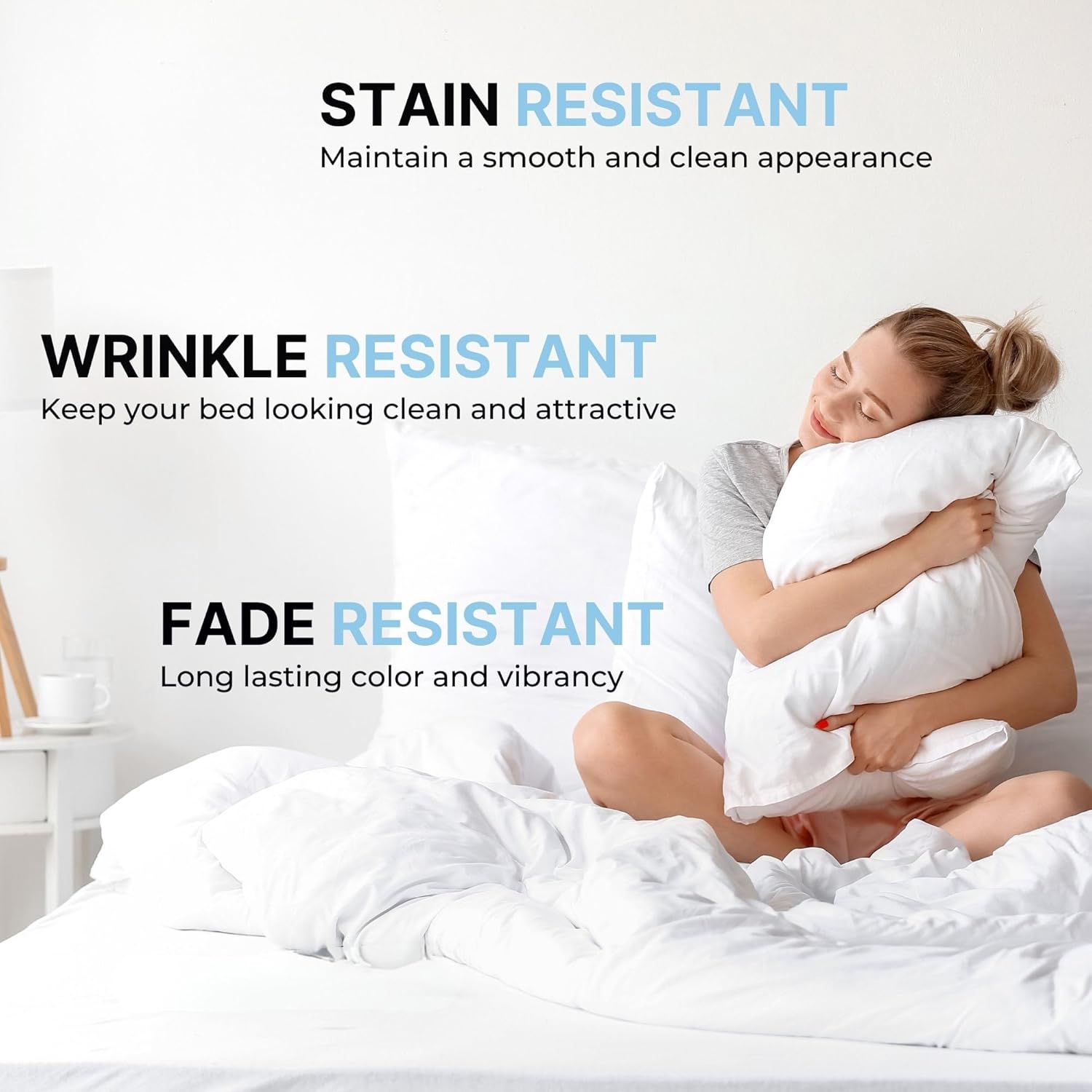 Queen Pillow Cases Set of 2 - Ultra Soft Hotel Quality Pillowcase Covers - Comfy Bedding for Women, Men, Kids and Teens - Machine Washable Pillow