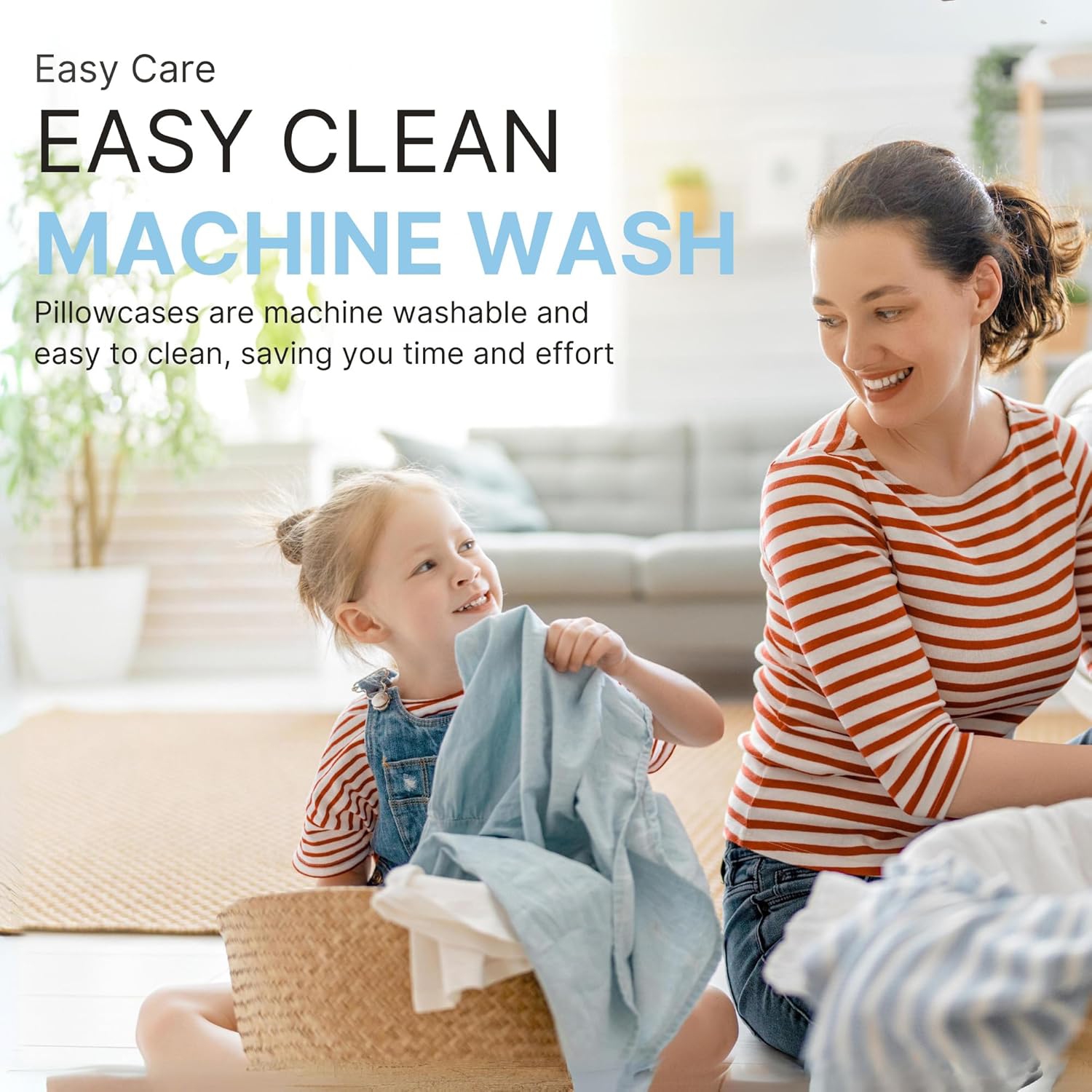 Queen Pillow Cases Set of 2 - Ultra Soft Hotel Quality Pillowcase Covers - Comfy Bedding for Women, Men, Kids and Teens - Machine Washable Pillow