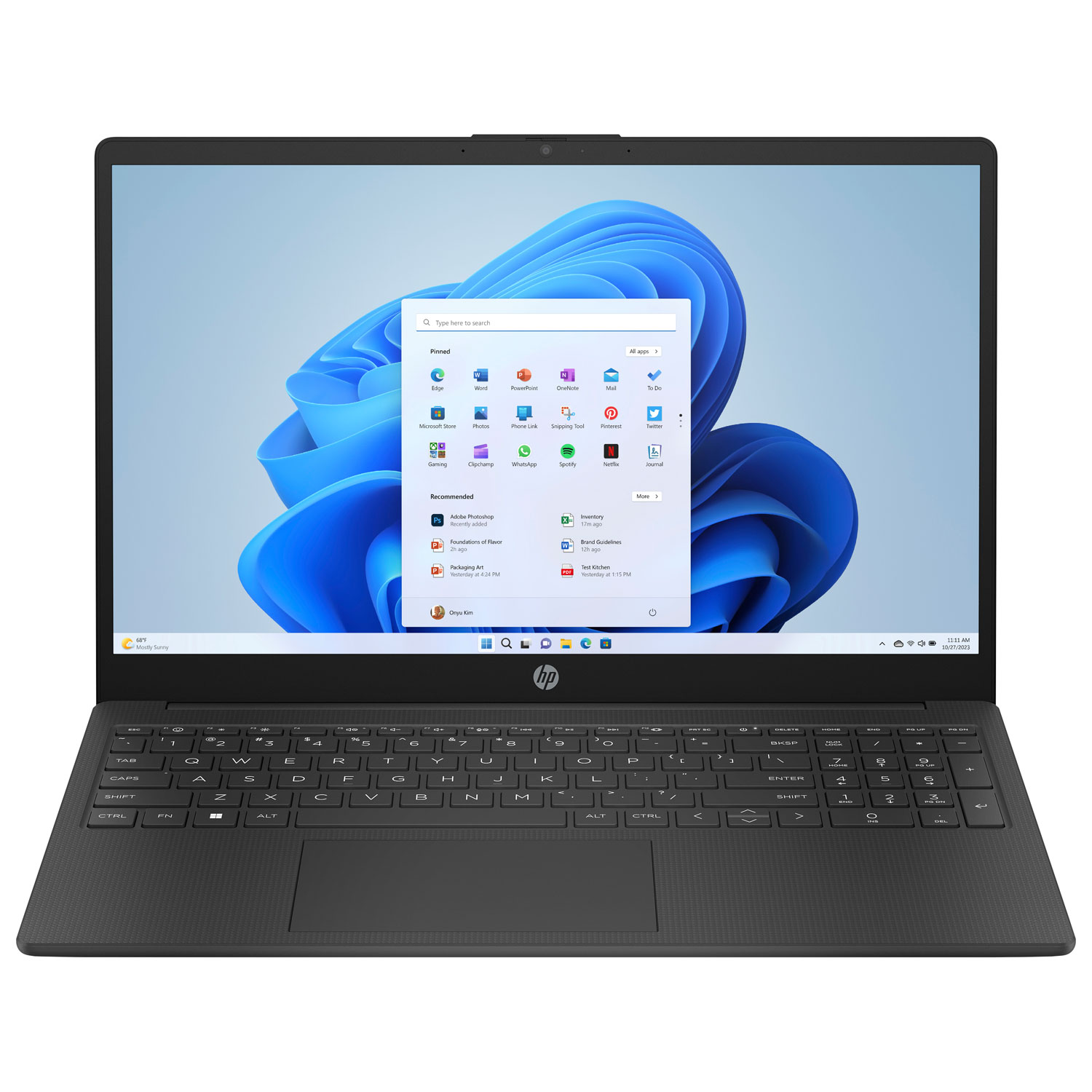 HP 15.6" Laptop - Jet Black (Intel Core i5-1334U/16GB RAM/512GB SSD/Windows 11)