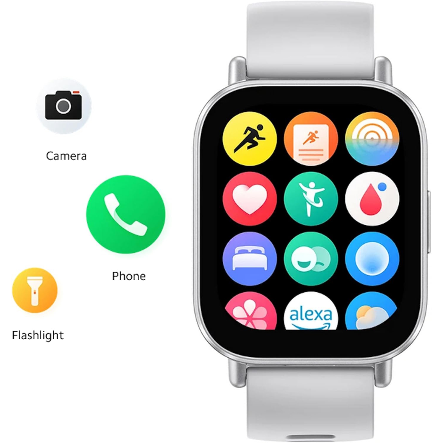 Xiaomi Redmi Watch 5 Active Smartwatch. Fitness Tracker, 2" AMOLED Display, 12-Day Battery, 140+ Sports Modes - Matte Silver