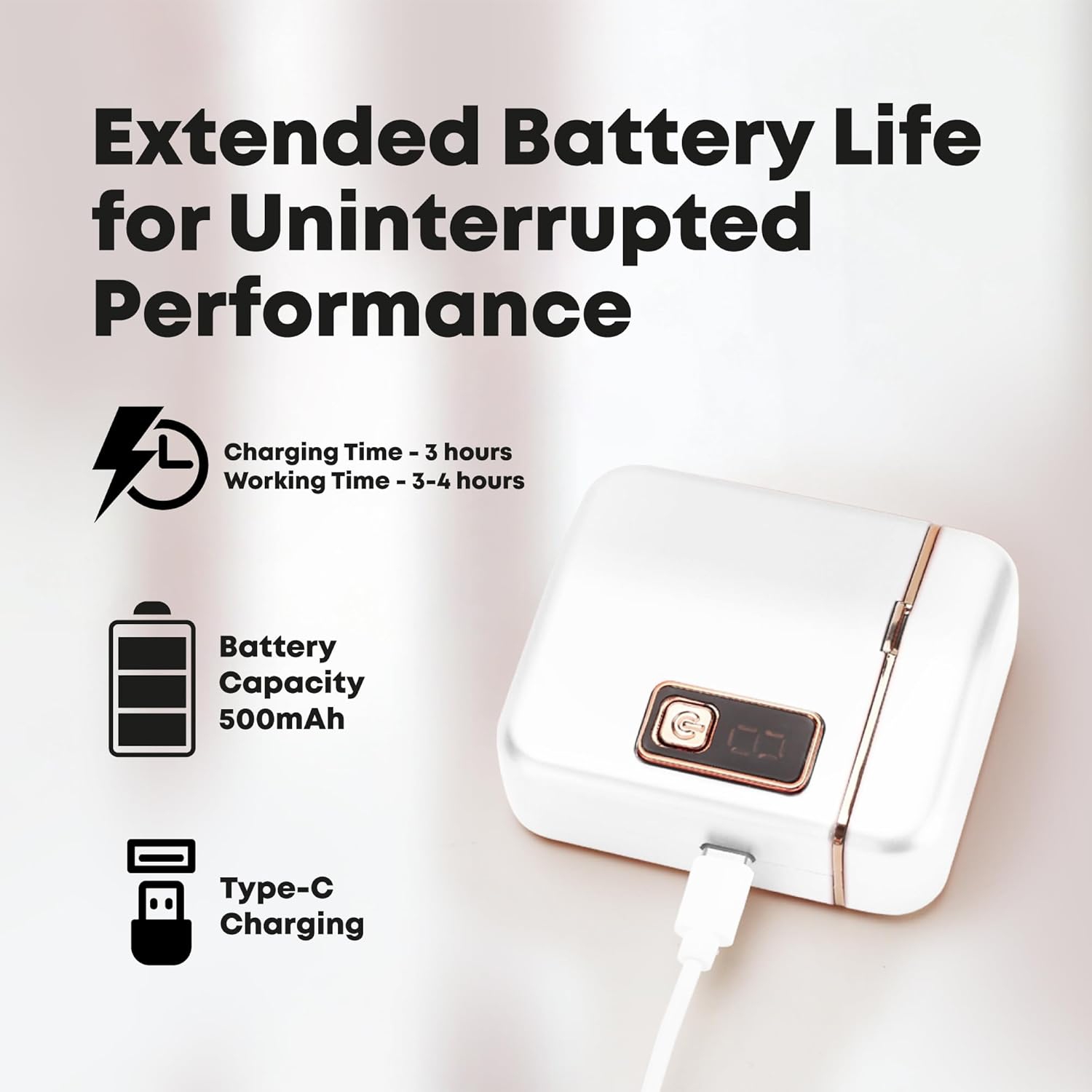 Coupe-ongles électrique automatique, coupe-ongles à batterie rechargeable pour aînés, coupe-ongles automatique à 3 niveaux de vitesse avec éclairage