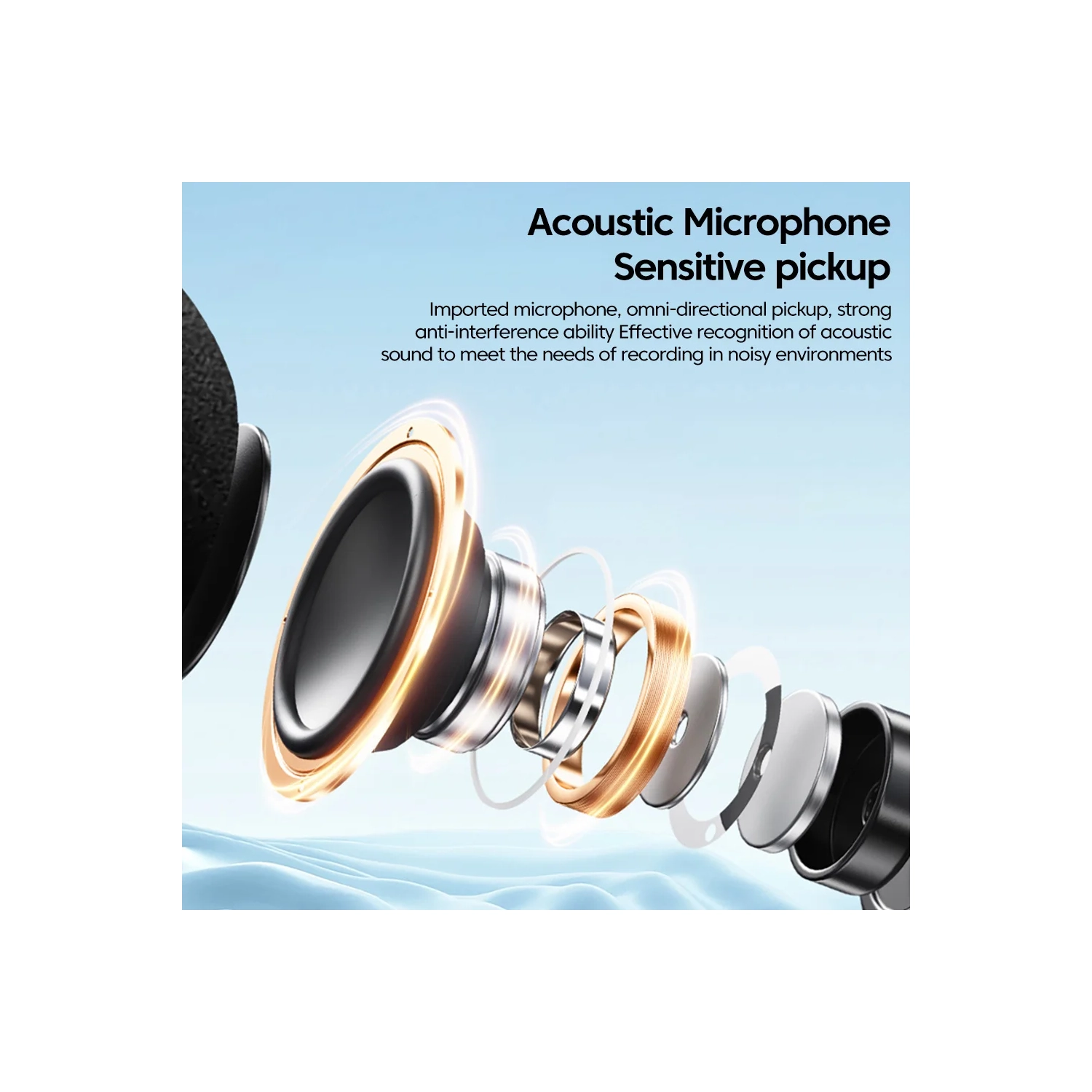 Collar-clip Headphones Bluetooth Wireless Earbuds With Microphone HD Calling Noise Canceling Earphones Sports Headset With Charging Case