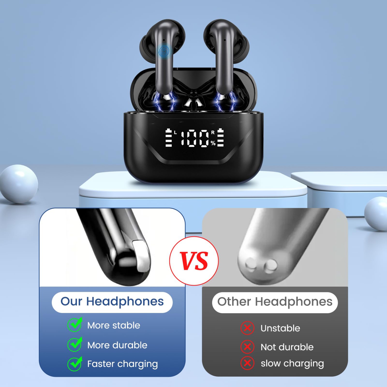 Real Time Translation Earbuds,144 Language Translator Earbuds, Earphones Translate Wireless Bluetooth Earbuds APP