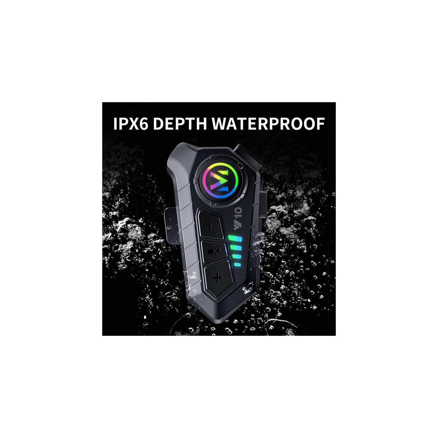 Motorcycle Helmet Bluetooth Headset, Outdoor Bluetooth Headphone Speakers Noise Cancellation Intercom Communication Systems