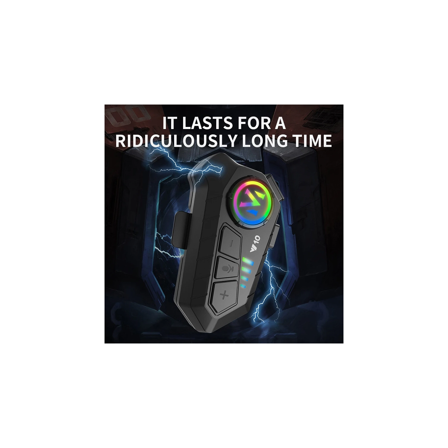 Motorcycle Helmet Bluetooth Headset, Outdoor Bluetooth Headphone Speakers Noise Cancellation Intercom Communication Systems