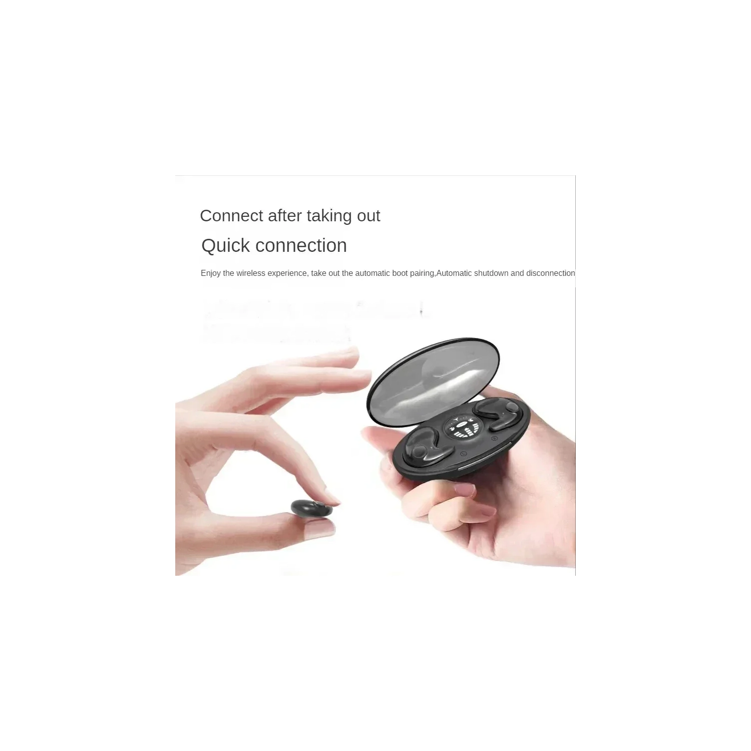 Sleep Invisible Headset Wireless Bluetooth Earphone Earbuds with Mic for Phone Bluetooth 5.3 Headphones