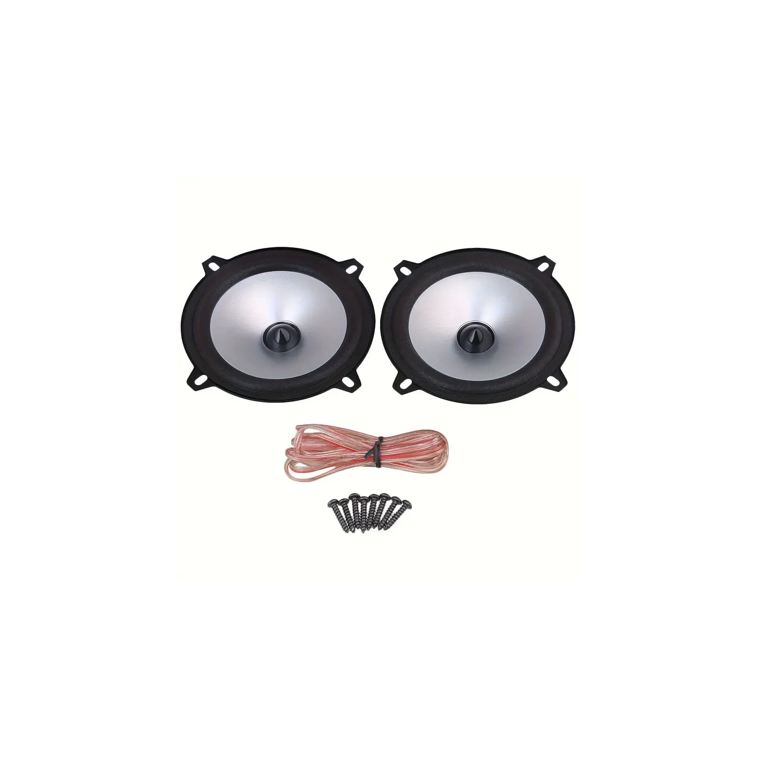 Aileron GT noir pour berlines et coupés, 2 klaxons de voiture de 5&nbsp;po, tapis protecteurs Silhouette colorés pour voitures, VUS et camions