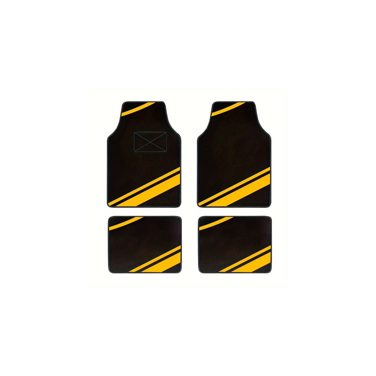 Aileron GT noir pour berlines et coupés, 2 klaxons de voiture de 5&nbsp;po, tapis protecteurs Silhouette colorés pour voitures, VUS et camions