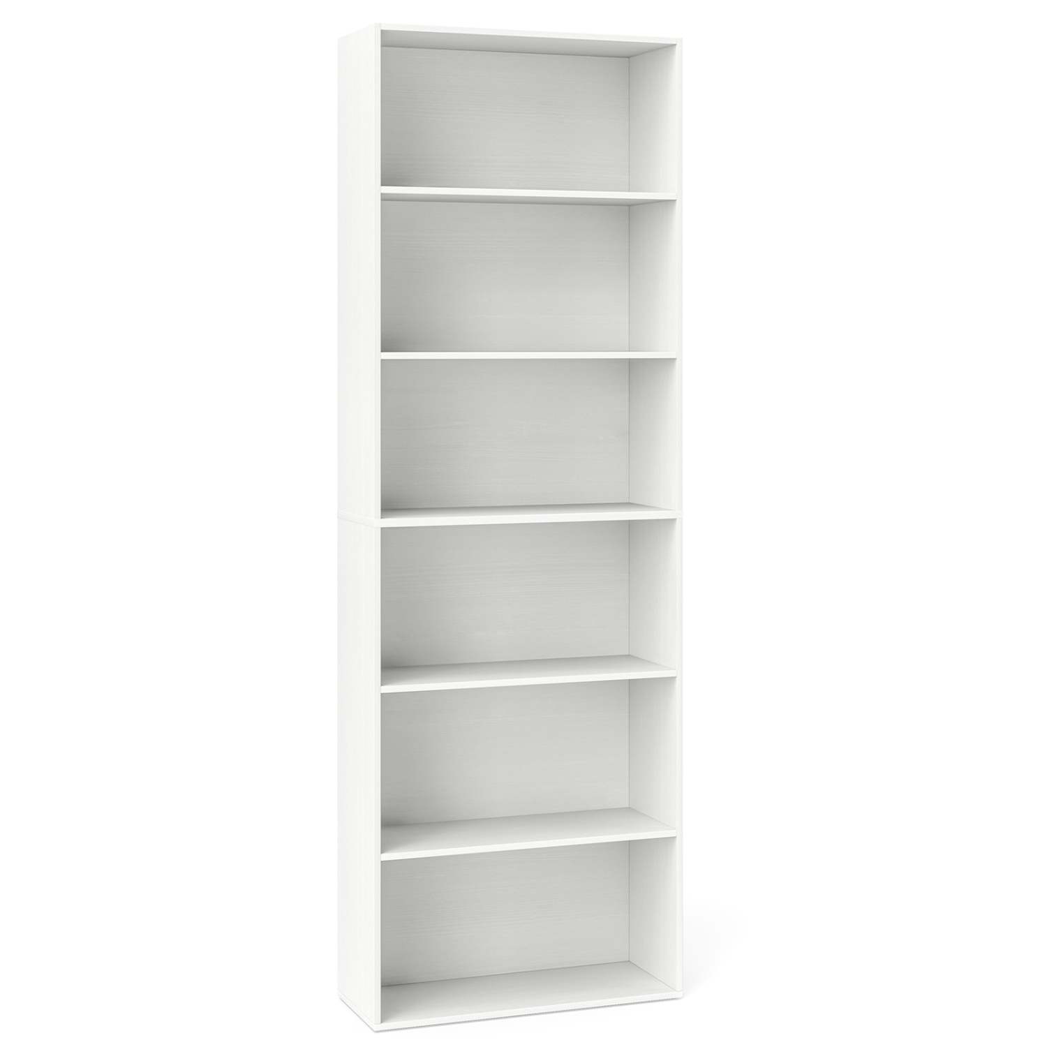 Costway 70" Tall 6-Tier Bookcase with 6 Open Shelves Anti-Toppling Kits for Living Room