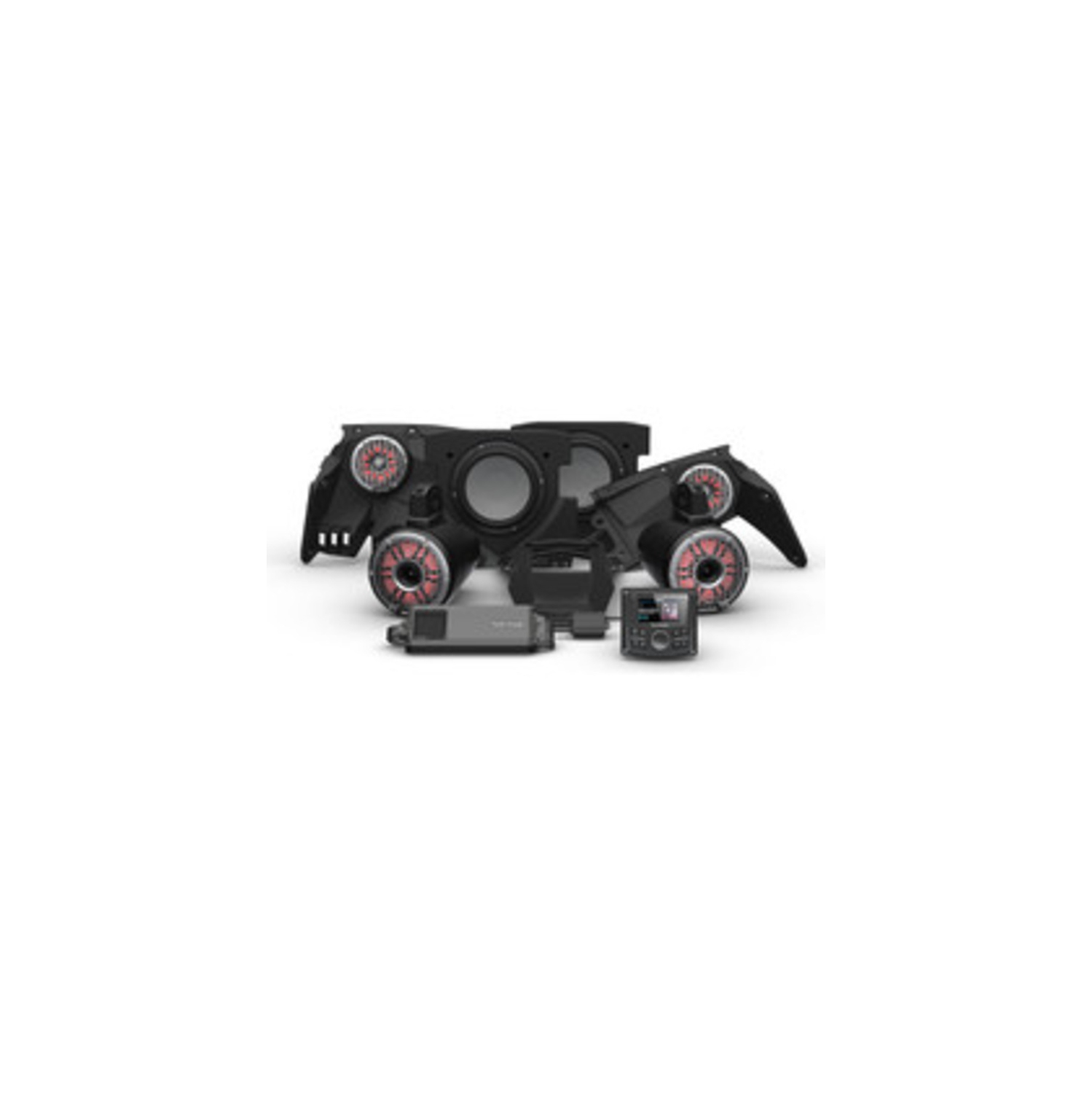 Rockford Fosgate X317-STG6 PMX-3, double haut-parleur d'extrêmes graves et trousse de haut-parleurs arrière pour certains modèles X3
