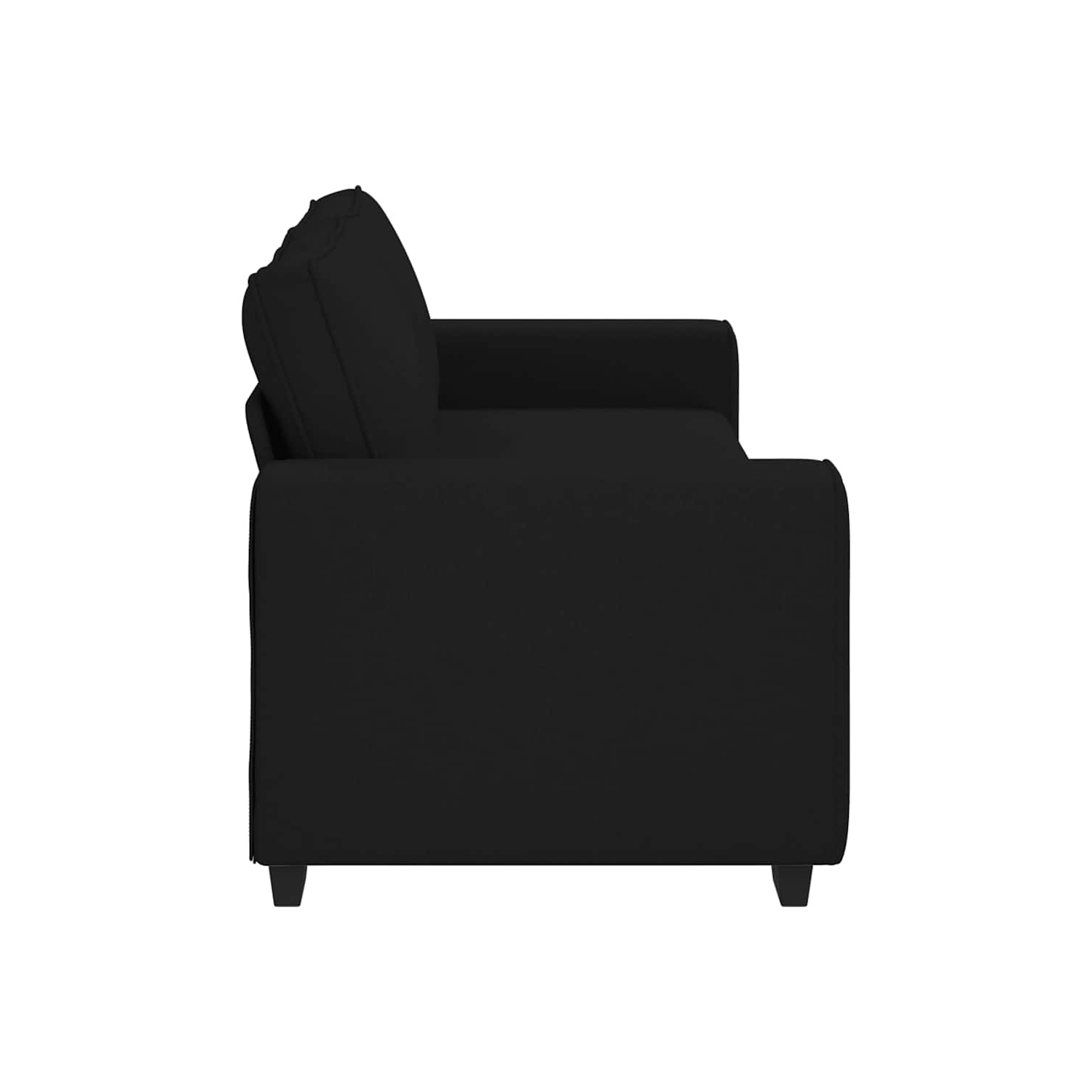 Canapé 3 places&nbsp;en tissu 180&nbsp;cm noir vidaXL