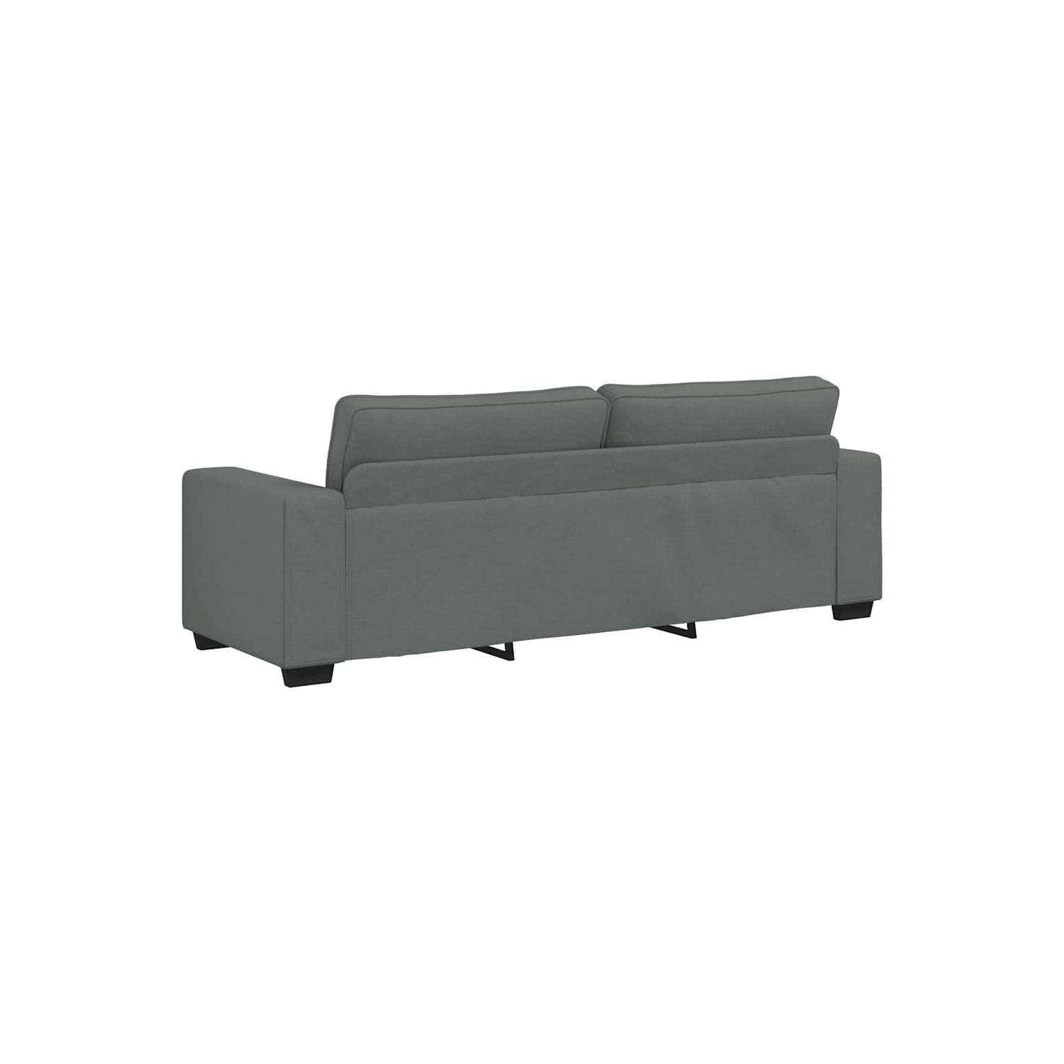 Canapé 3 places&nbsp;en tissu 180&nbsp;cm gris foncé vidaXL