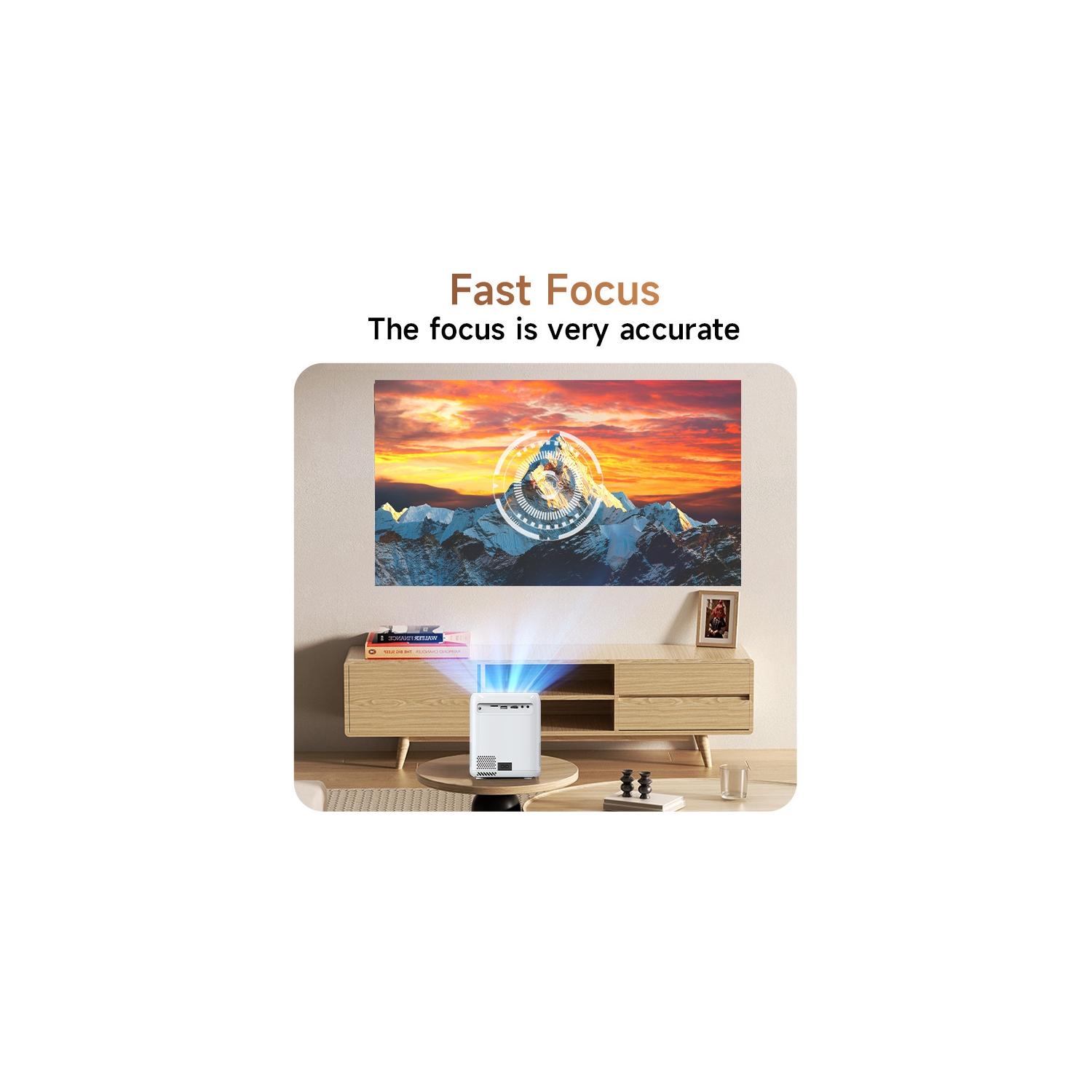 Cinéma maison HD Le projecteur intelligent portatif intelligent prend en charge le projecteur vidéo LCD 4K pour le cinéma maison