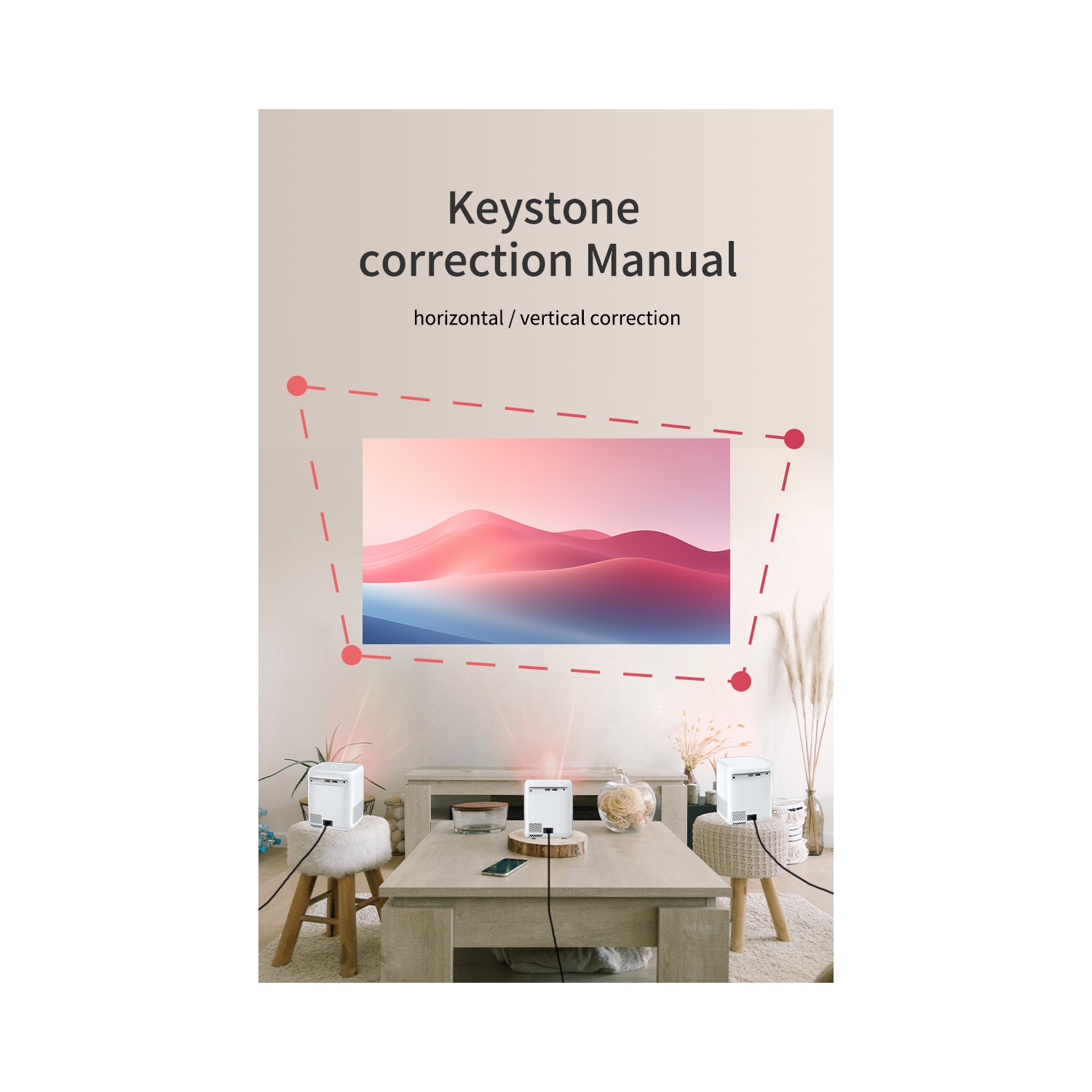 Cinéma maison HD Le projecteur intelligent portatif intelligent prend en charge le projecteur vidéo LCD 4K pour le cinéma maison