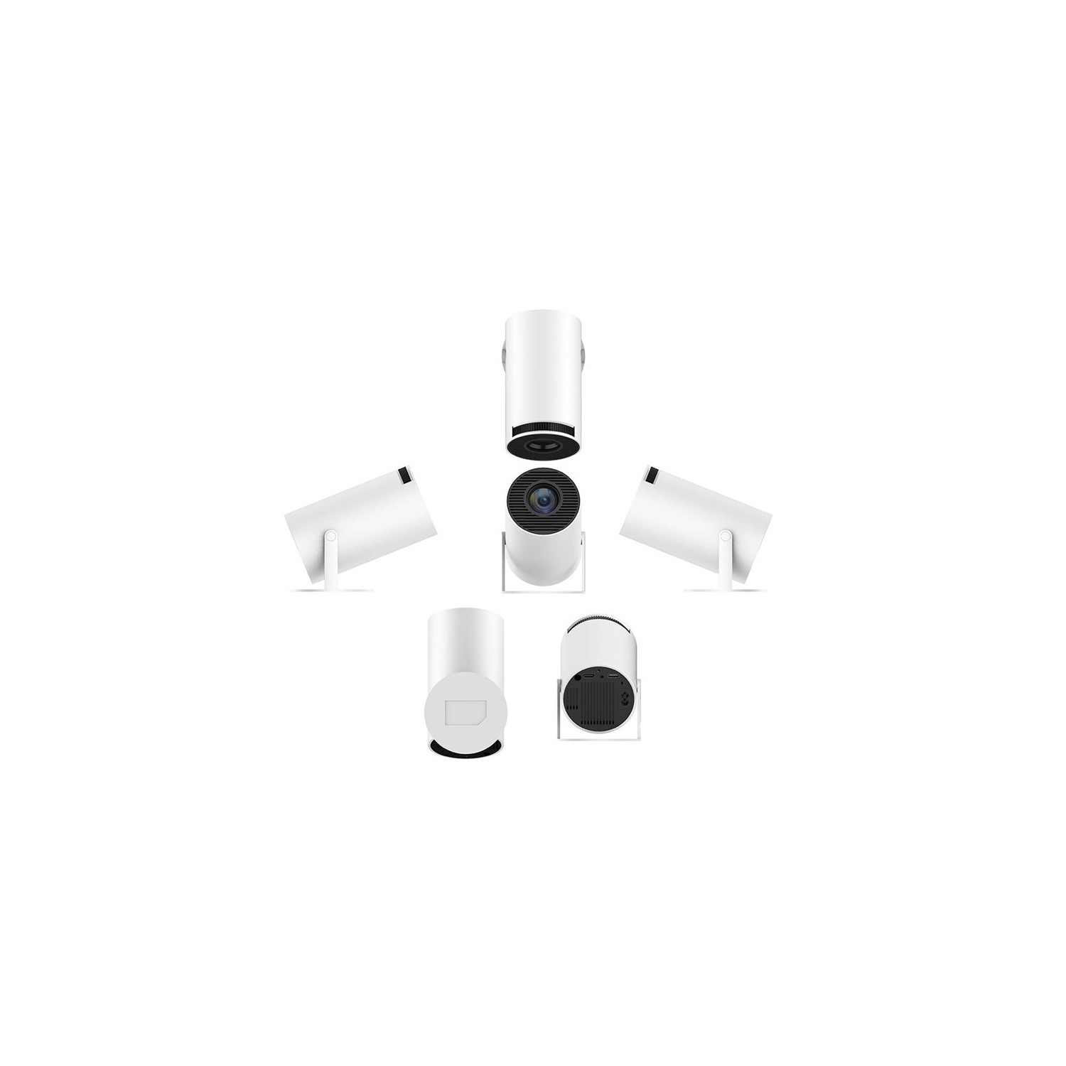 Projecteur intelligent Wi-Fi avec prise en charge Bluetooth HD Projecteur vidéo 4K Android Auto Keystone Projecteur portatif d'extérieur pour la