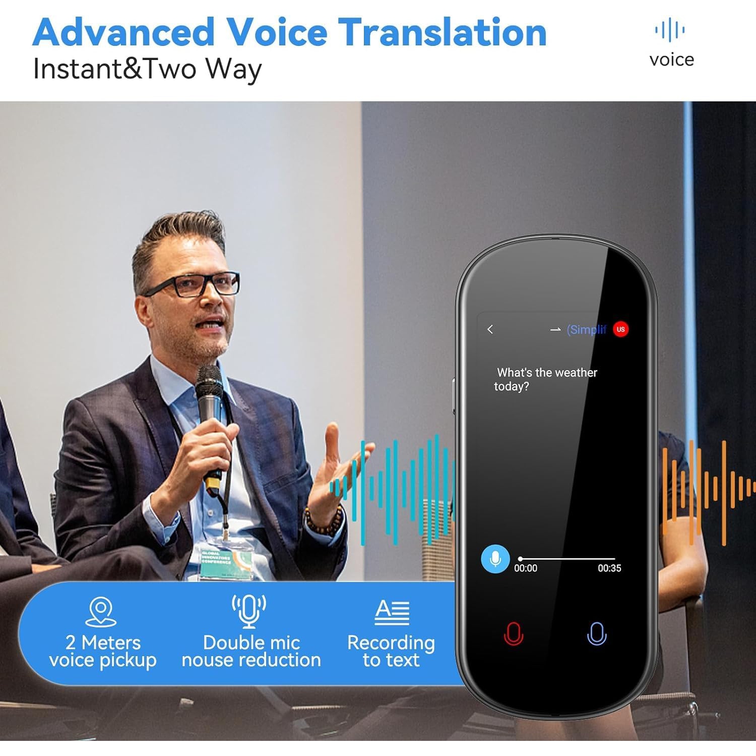 Dispositif de traduction en ligne 138 langues bidirectionnel hors ligne