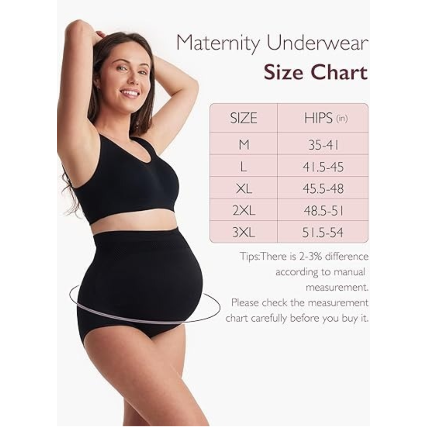Momcozy Women's Maternity High Waist Underwear Pregnancy Soft Seamless Maternity Underwear Over Bump
