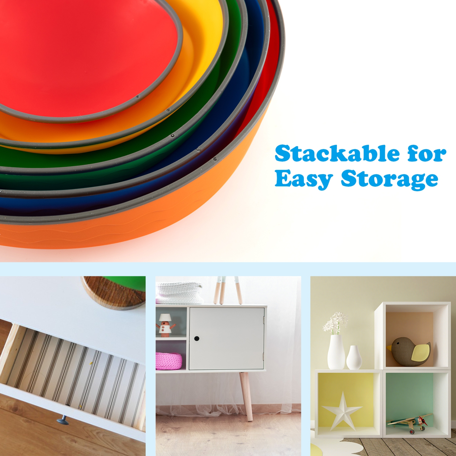 Gymax 5 Pcs Kids Stepping Stones w/ Non-Slip Edge Sensory Toy for Indoor/Outdoor Play