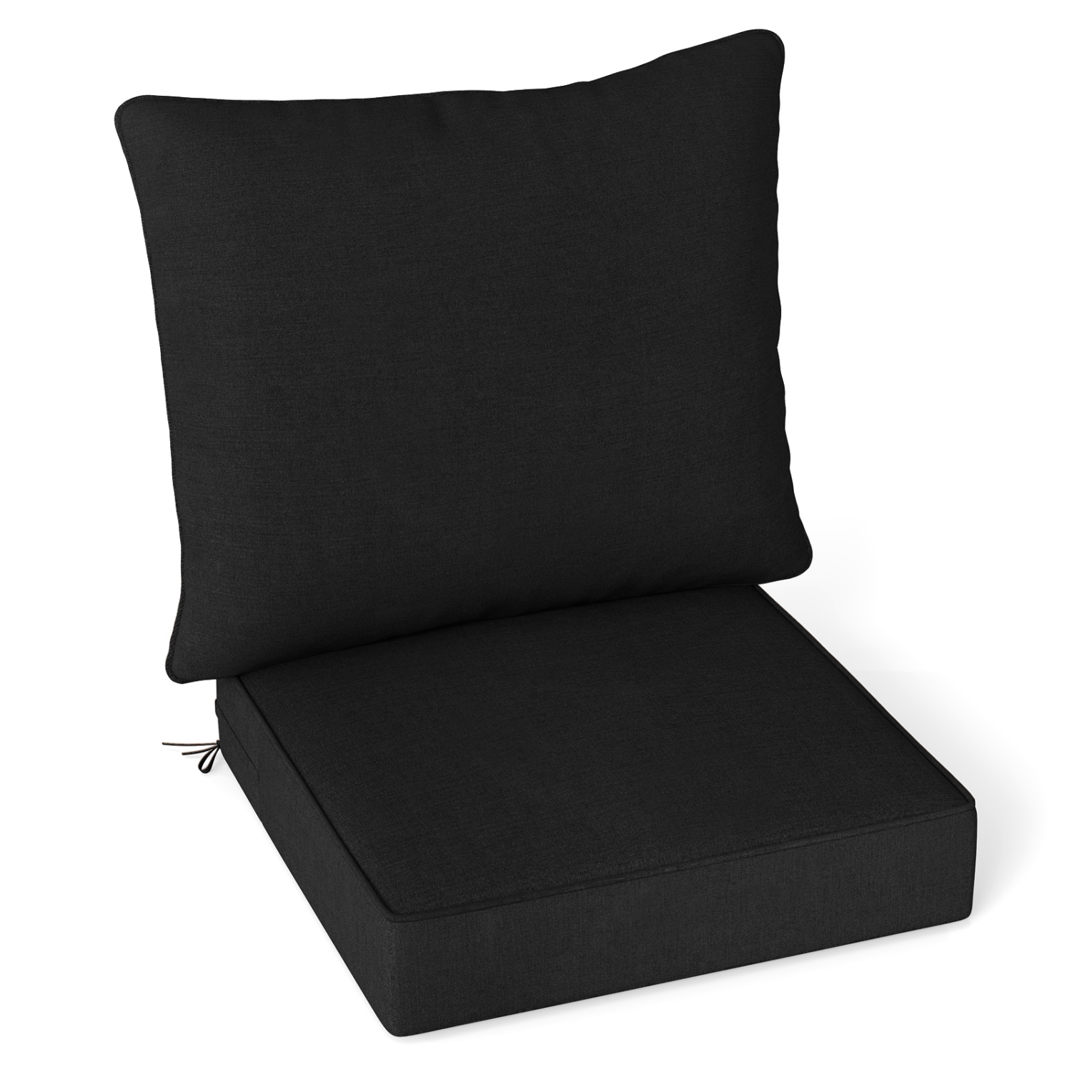 Gymax Deep Seat Chair Cushion Pads Set Indoor/Outdoor w/ Rope Belts