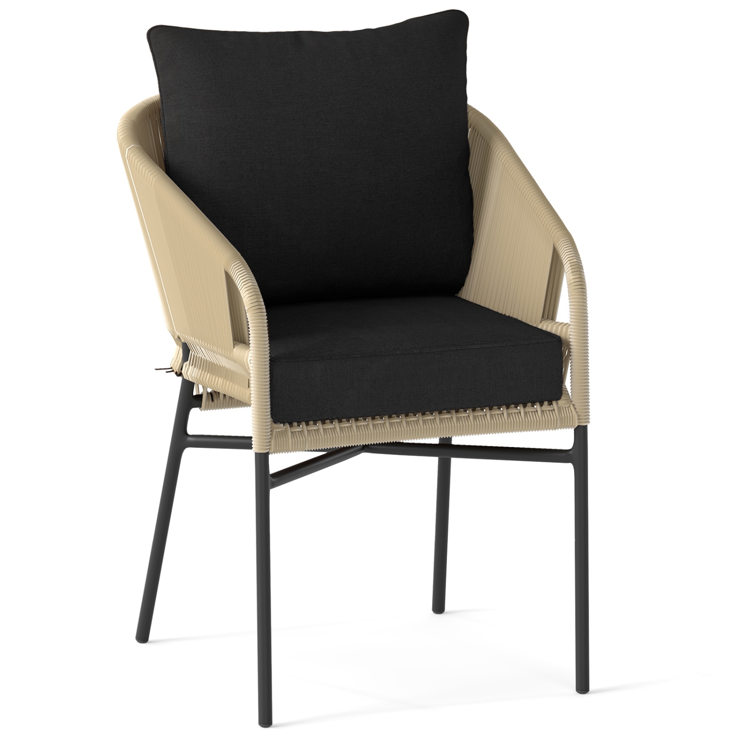 Gymax Deep Seat Chair Cushion Pads Set Indoor/Outdoor w/ Rope Belts