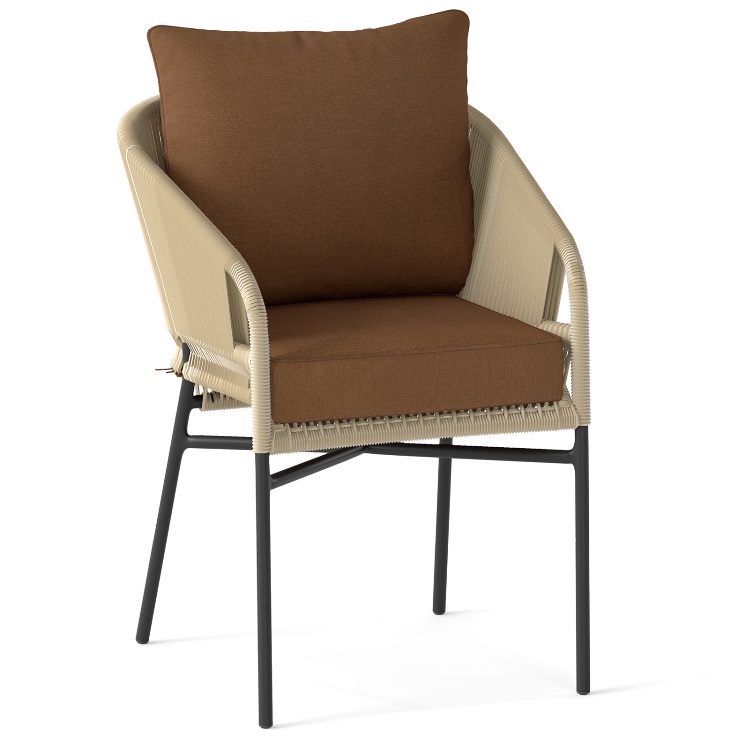 Gymax Deep Seat Chair Cushion Pads Set Indoor/Outdoor w/ Rope Belts