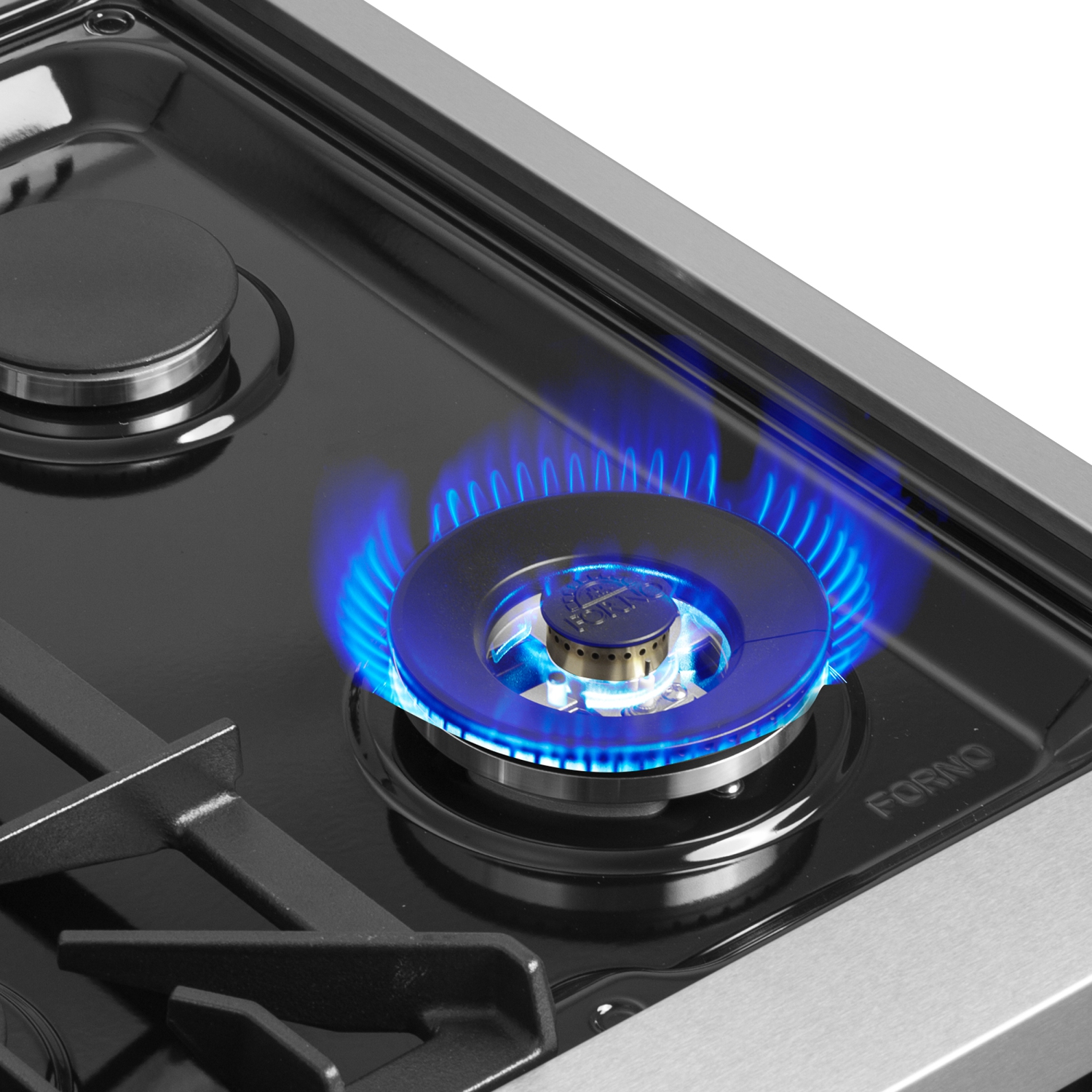 Cuisinière autonome deux portes biénergie de 36&nbsp;po Galiano de Forno – Blanc