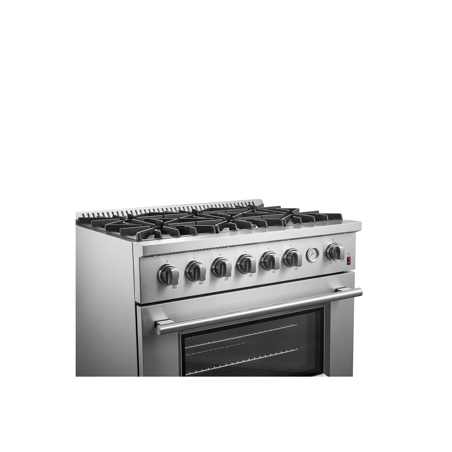 Marco 36-Inch Gas Range Stainless Steel, 6 Burners 67,000 BTU, 5.36 cu.ft. Convection Oven