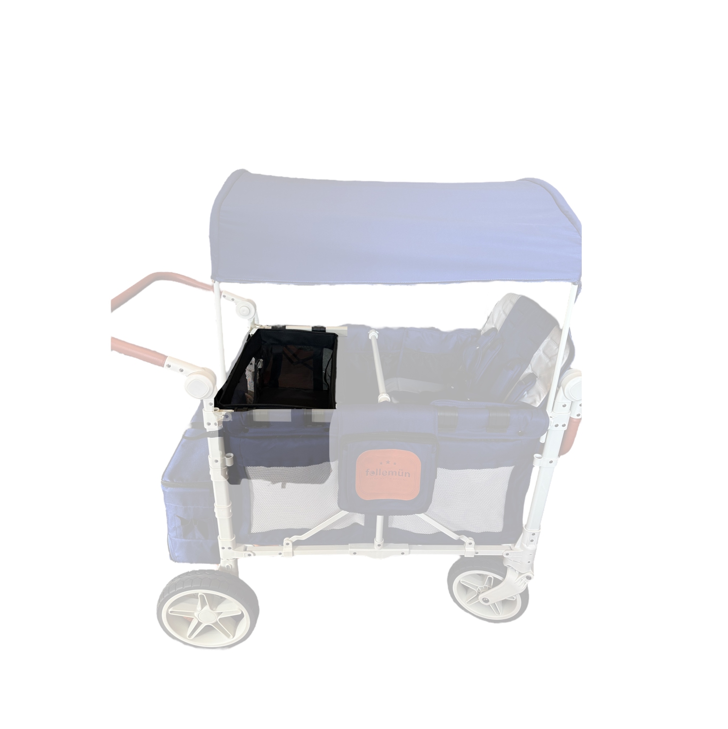 Follemün Wagon Shopping Basket - Black